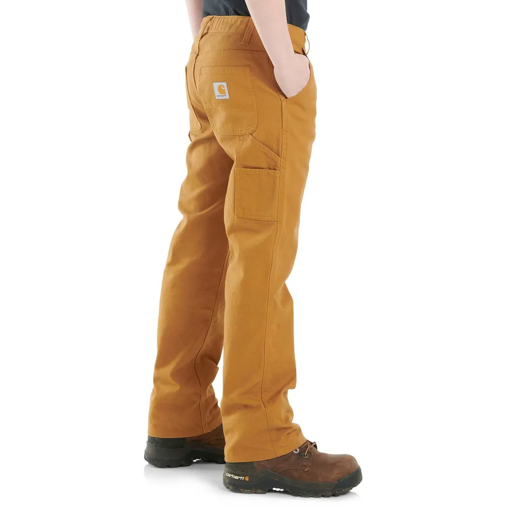 Carhartt Kid's Canvas Dungaree Pants in Carhartt Brown - Image 7