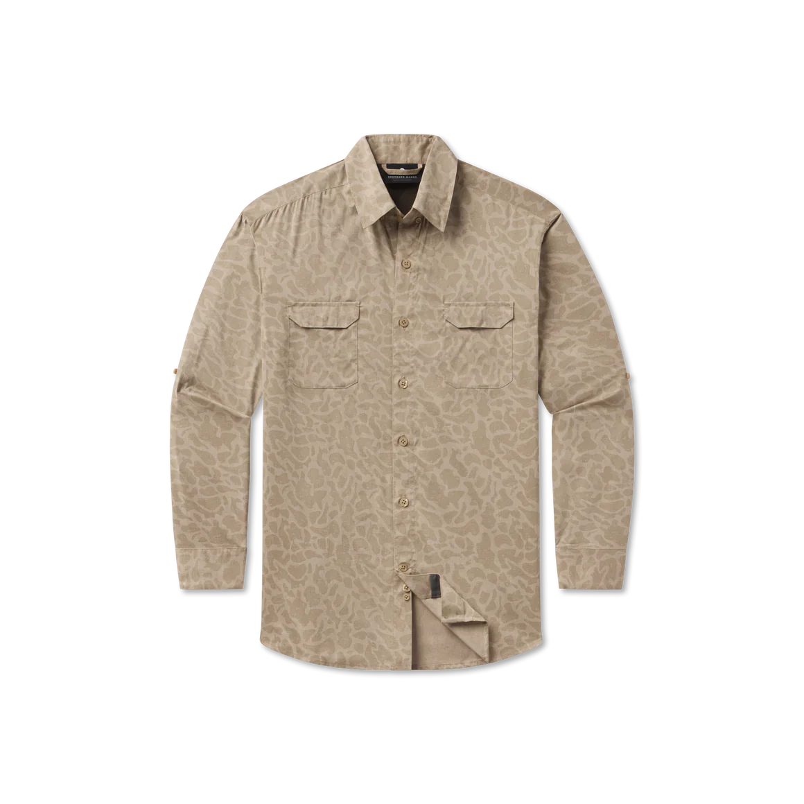 Men's Southern Marsh Merida Mar Camo Performance Shirt in Burnt Taupe - Image 10
