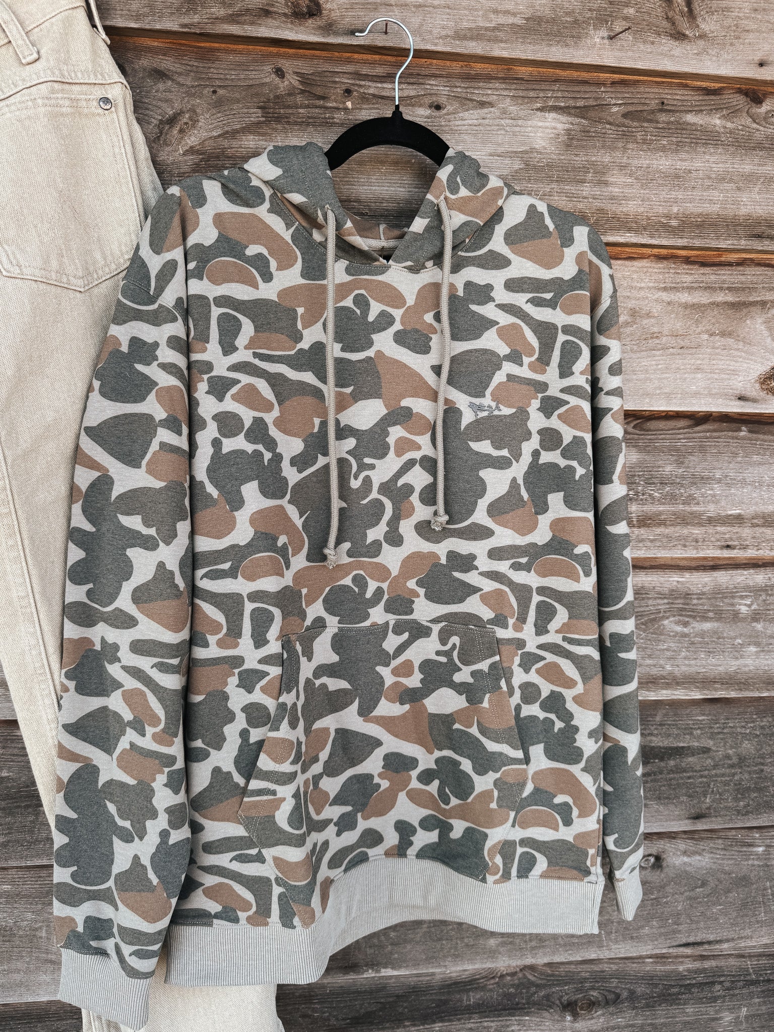 Coastal Cotton Camo Hoodie in Brown Duck Camo - Image 4