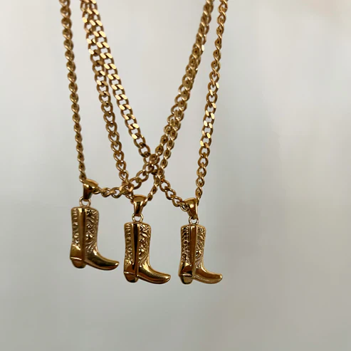 Cowgirl Boot Necklace - Image 2