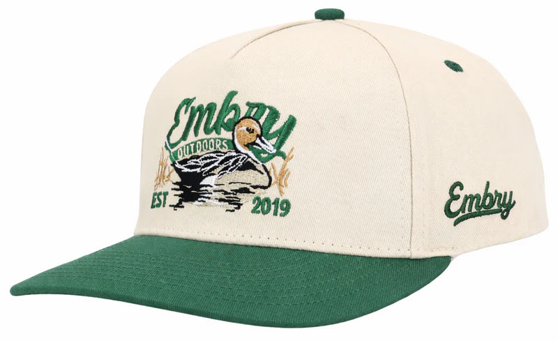 Embry Outdoor 'Sprig' Trucker Hat - Cream/Green - Image 3