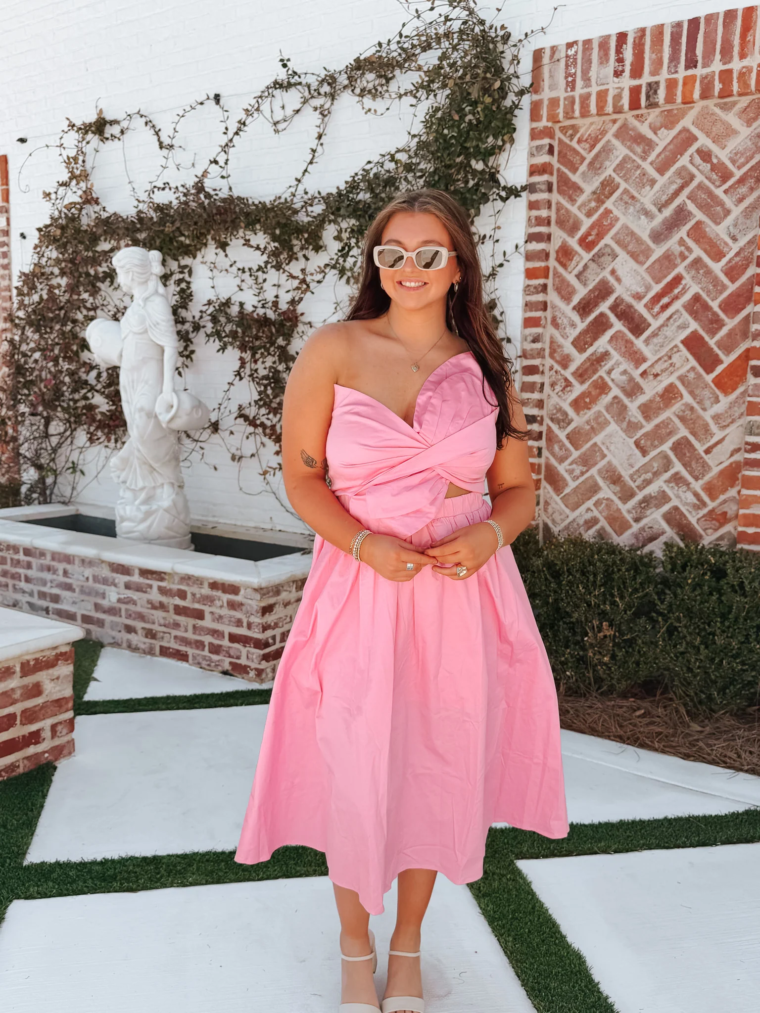 Resort Ready Dress In Pink - Image 4