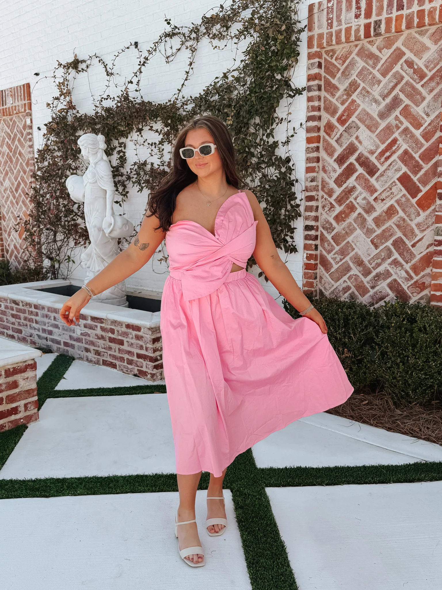 Resort Ready Dress In Pink - Image 8