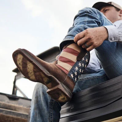 Men's Rebel Durango Patriotic Flag Boots - Image 12