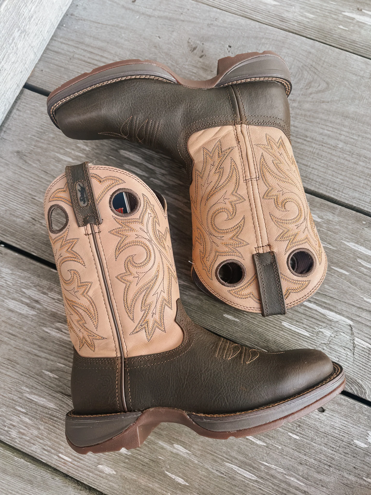 Men's Durango Rebel with InsulKul™ Western Boots in Coffee/Bone - Image 10