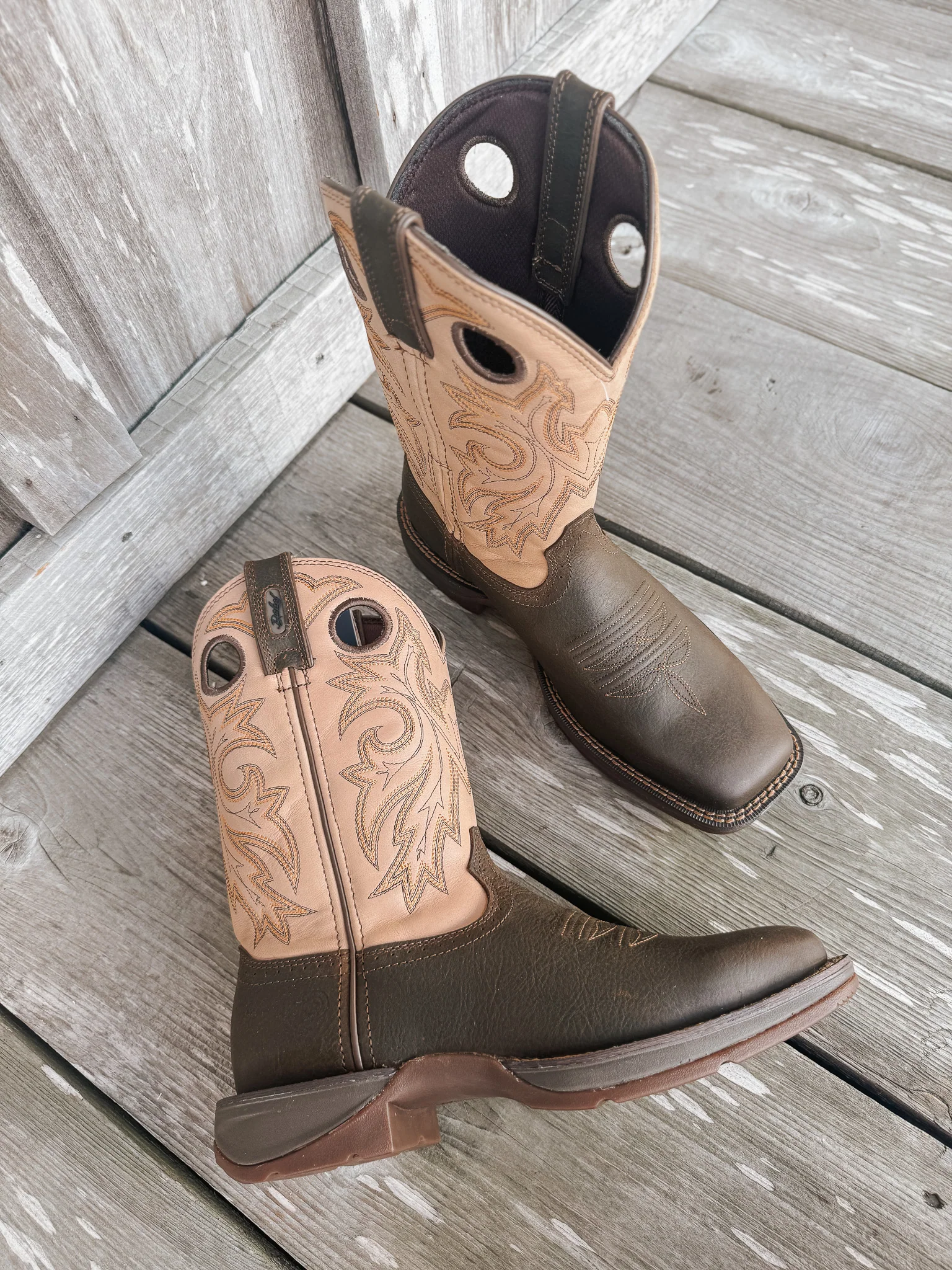 Men's Durango Rebel with InsulKul™ Western Boots in Coffee/Bone - Image 4