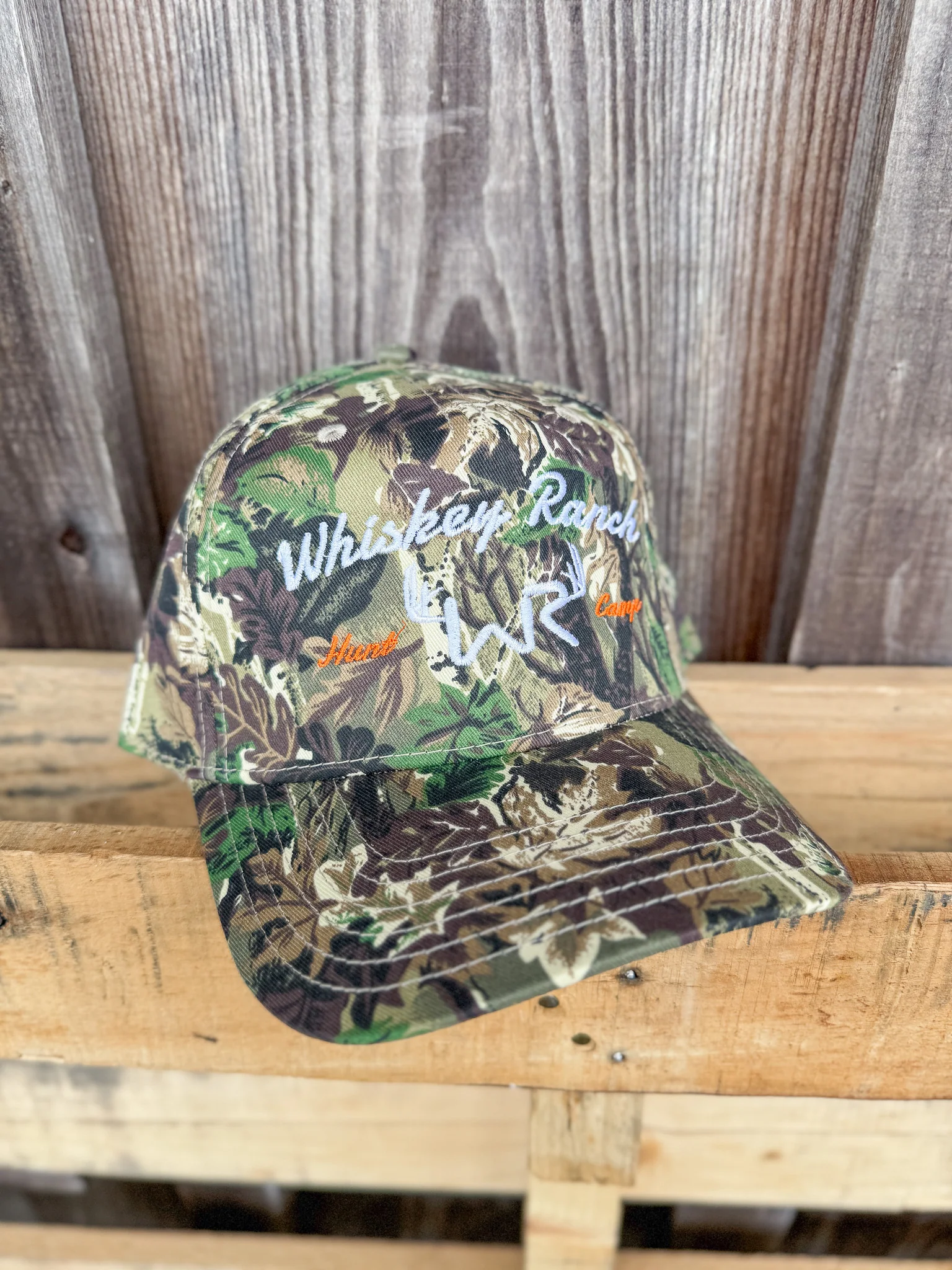 Whiskey Bent Hat Co. Deer Camp Camo Cap - Image 3