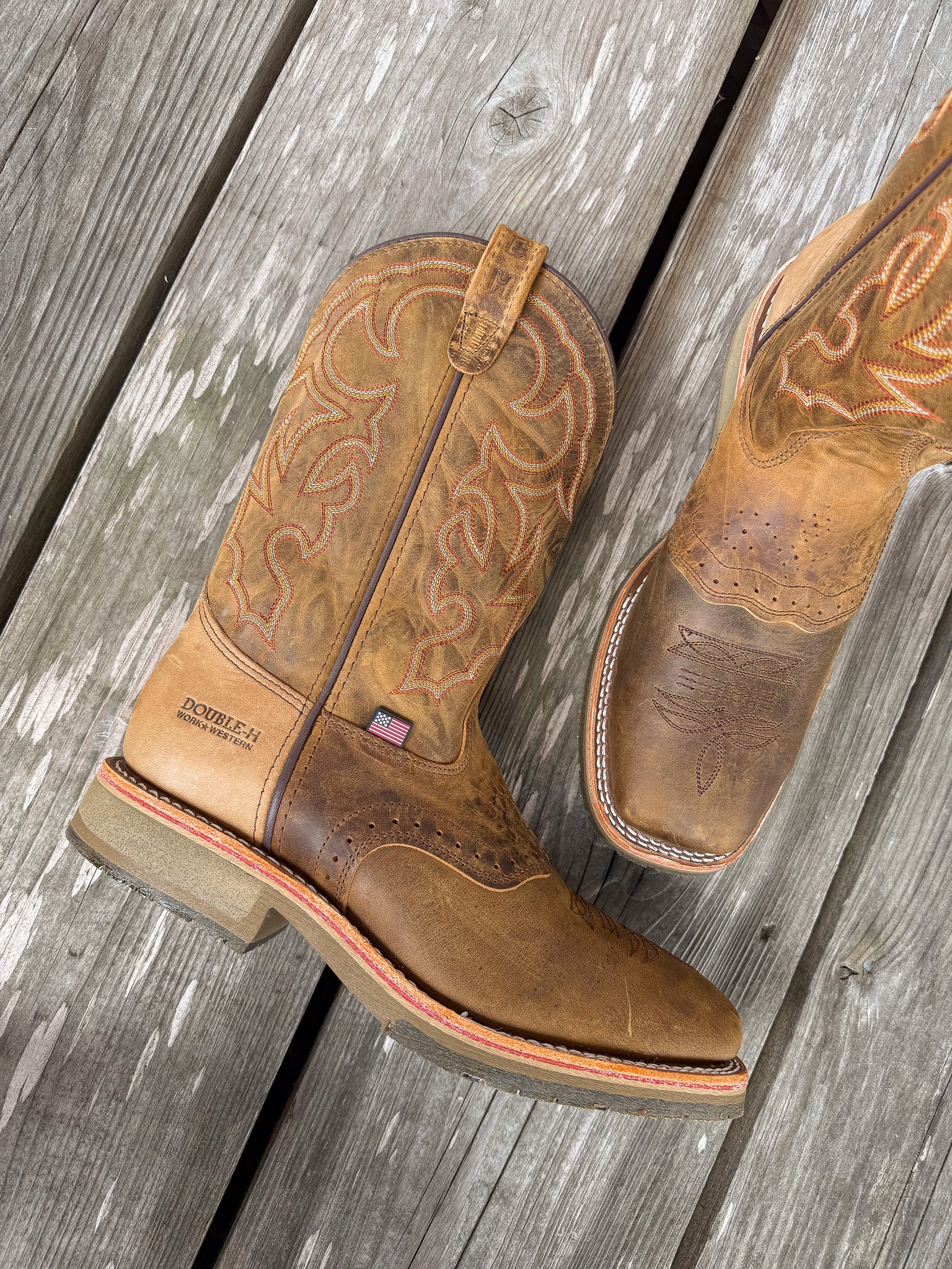 Men's Double H Dwight Steel Toe Work Boots - Image 4