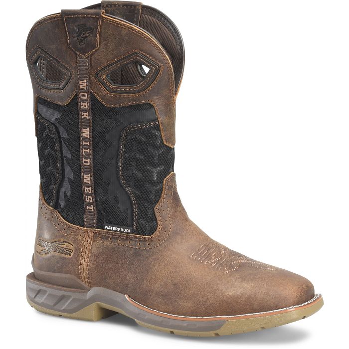 Men's Double H Phantom Rider Zenon Waterproof Square Toe Work Boots - Image 5