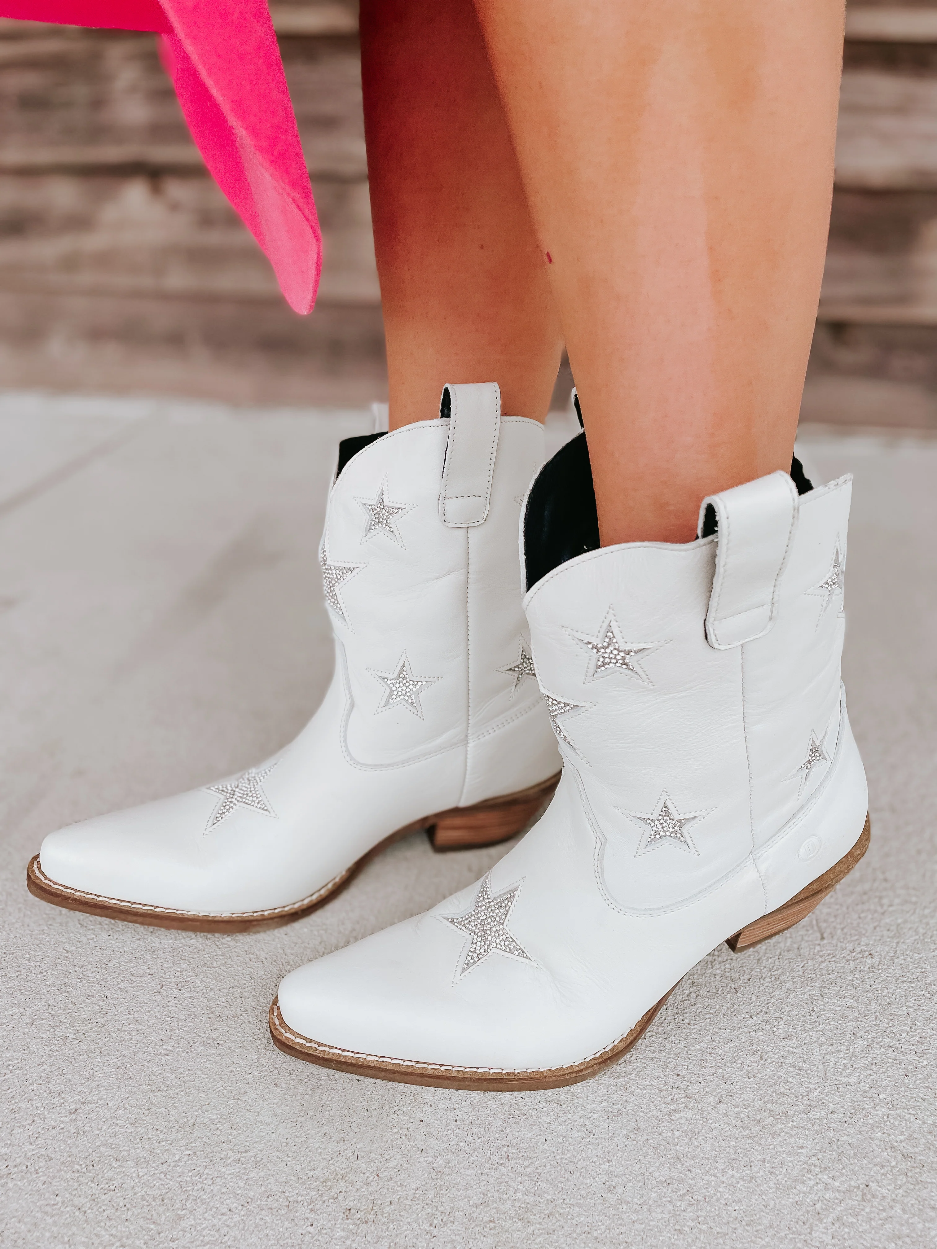 Dingo Star Struck White Leather Bootie - Image 13