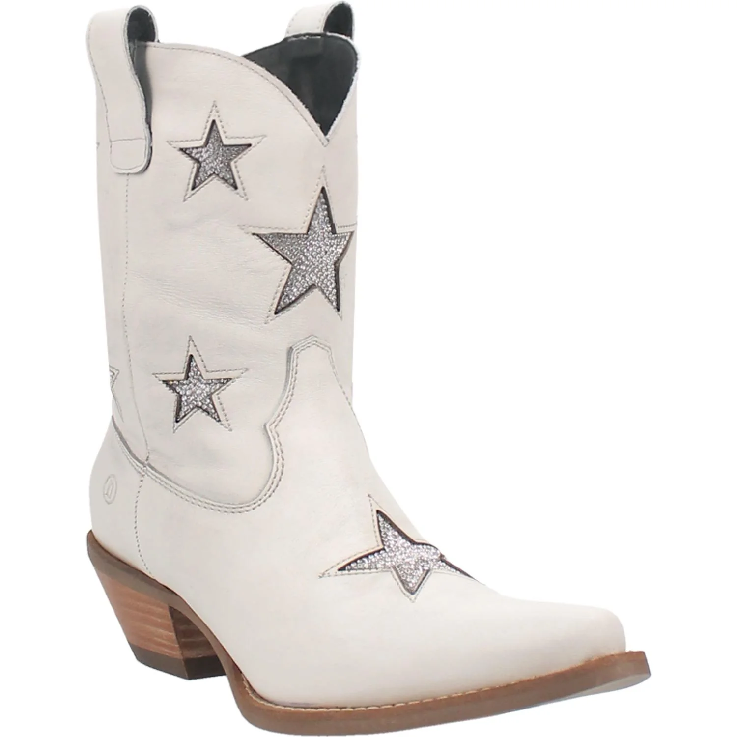 Dingo Star Struck White Leather Bootie - Image 3
