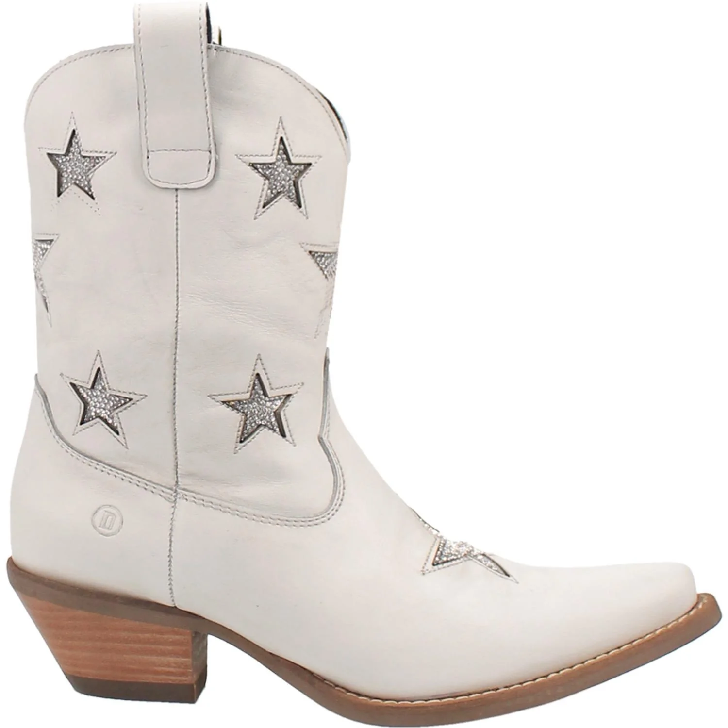 Dingo Star Struck White Leather Bootie - Image 4