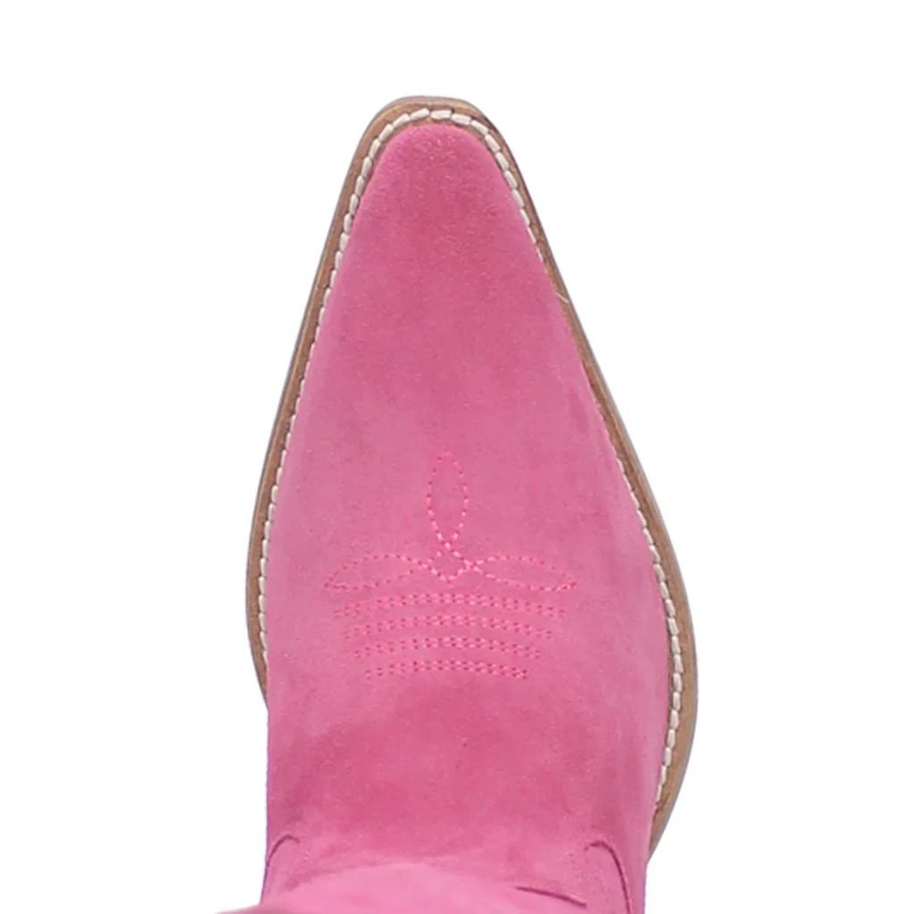 WOMEN'S DINGO THUNDER ROAD LEATHER BOOTS IN FUCHSIA - Image 8