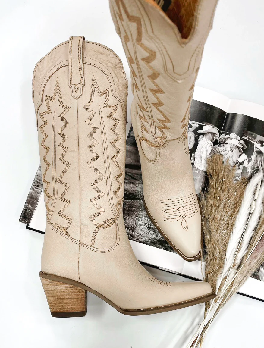 Dingo High Cotton Boots in Tan - Image 6