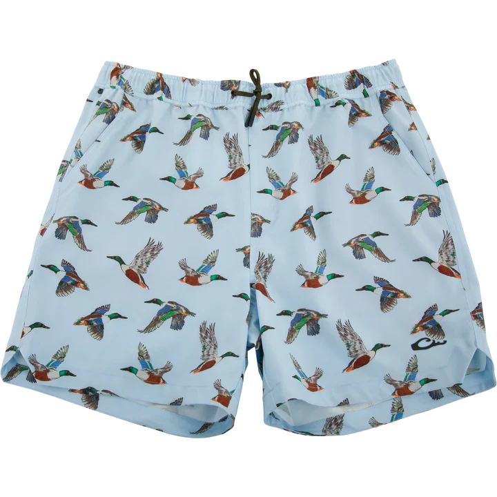 Drake Men's Lake Shore Dock 6" Shorts - Spoonie Breeze - Image 4