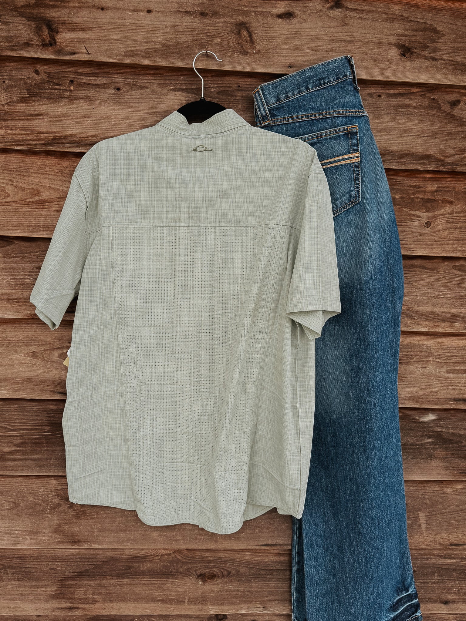 Drake Men's Wingshooter Trey Cross Hatch Short Sleeve Shirt - Image 5