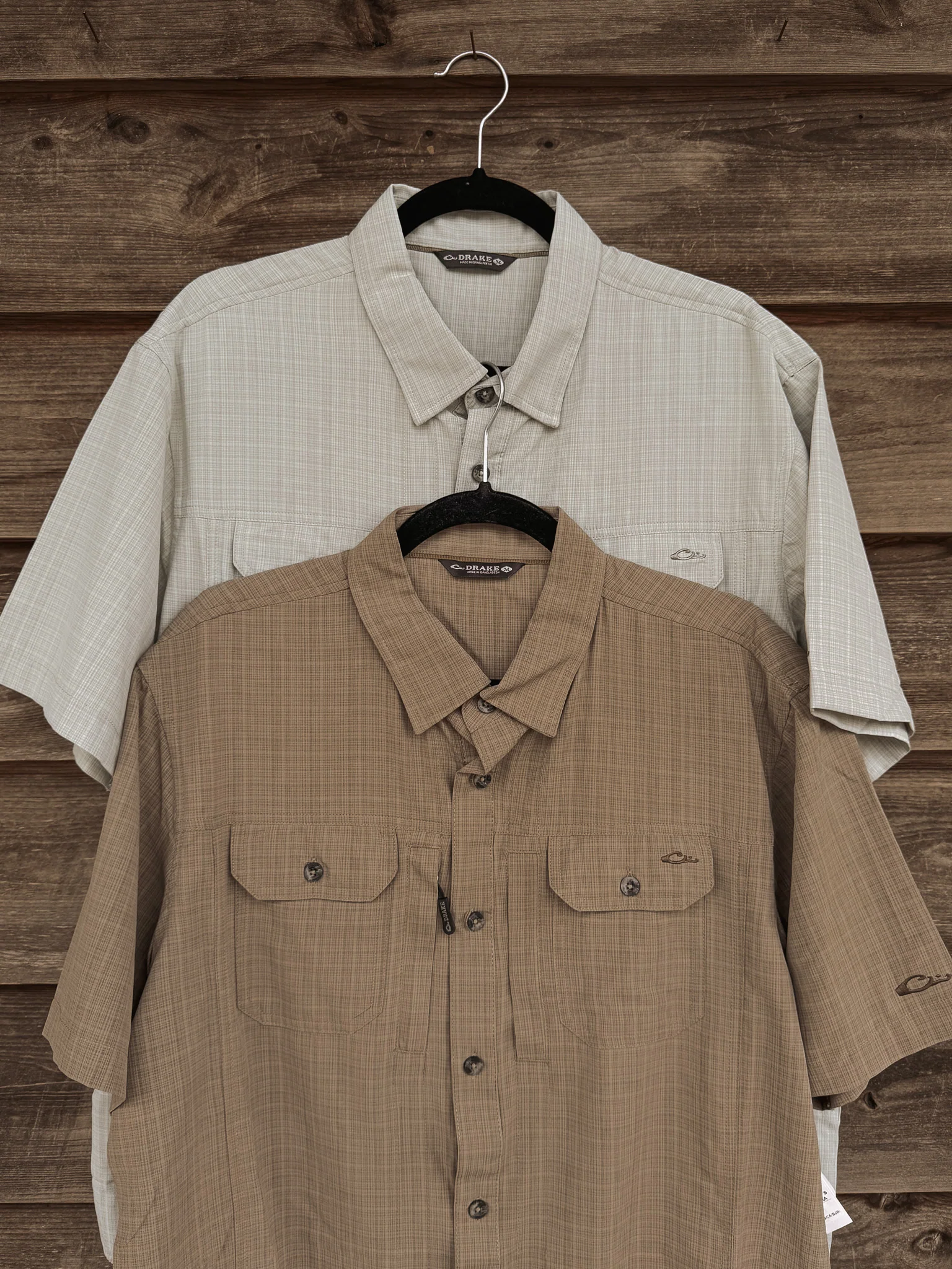 Drake Men's Wingshooter Trey Cross Hatch Short Sleeve Shirt -TWK - Image 7
