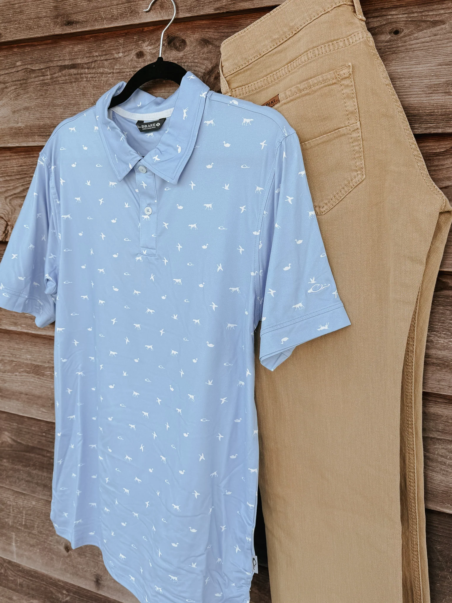 Men's Drake Performance Print Polo in Open Air - Image 2