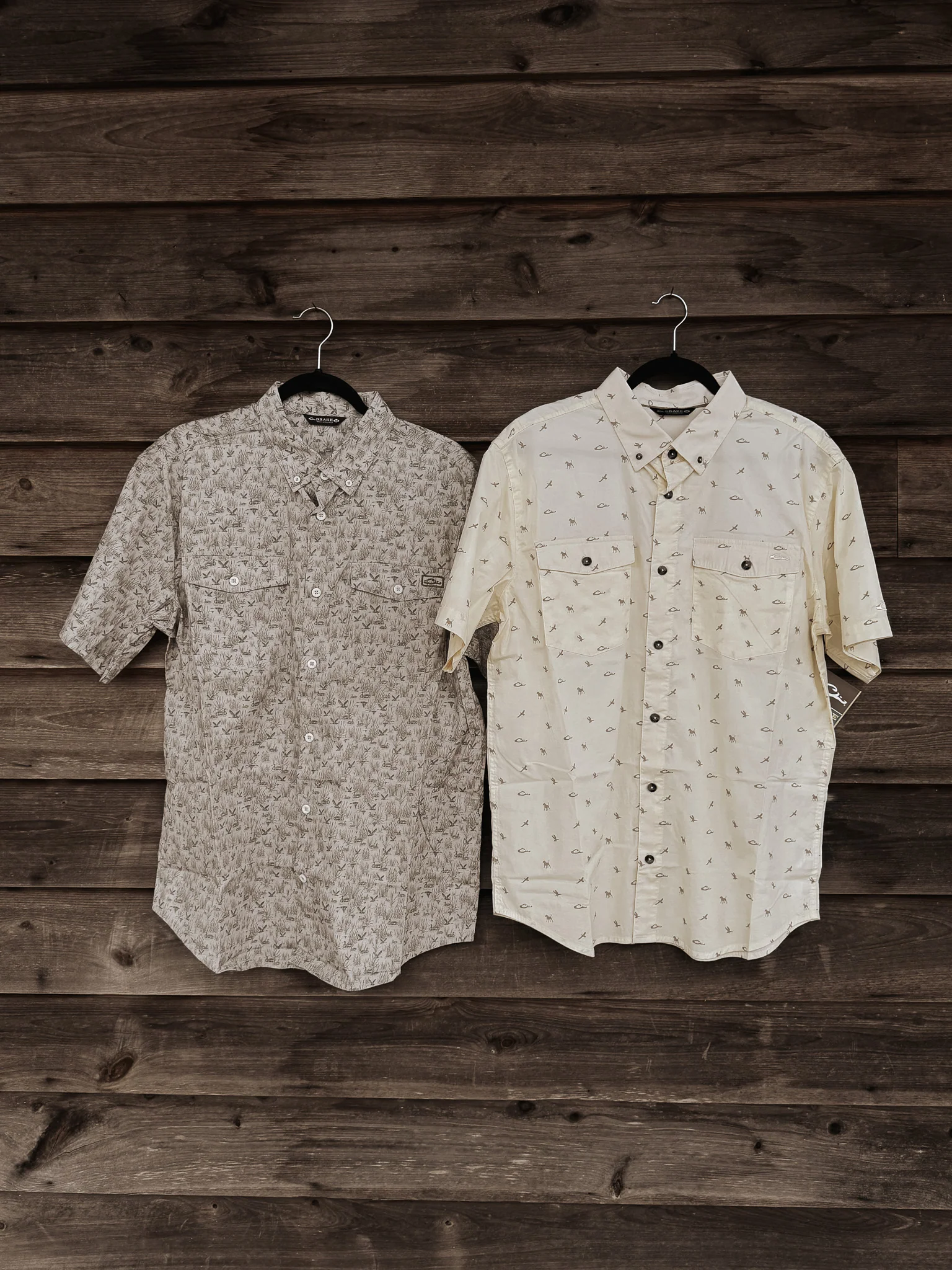 Drake Men's Cotton DDD Print Short Sleeve Shirt - Image 6