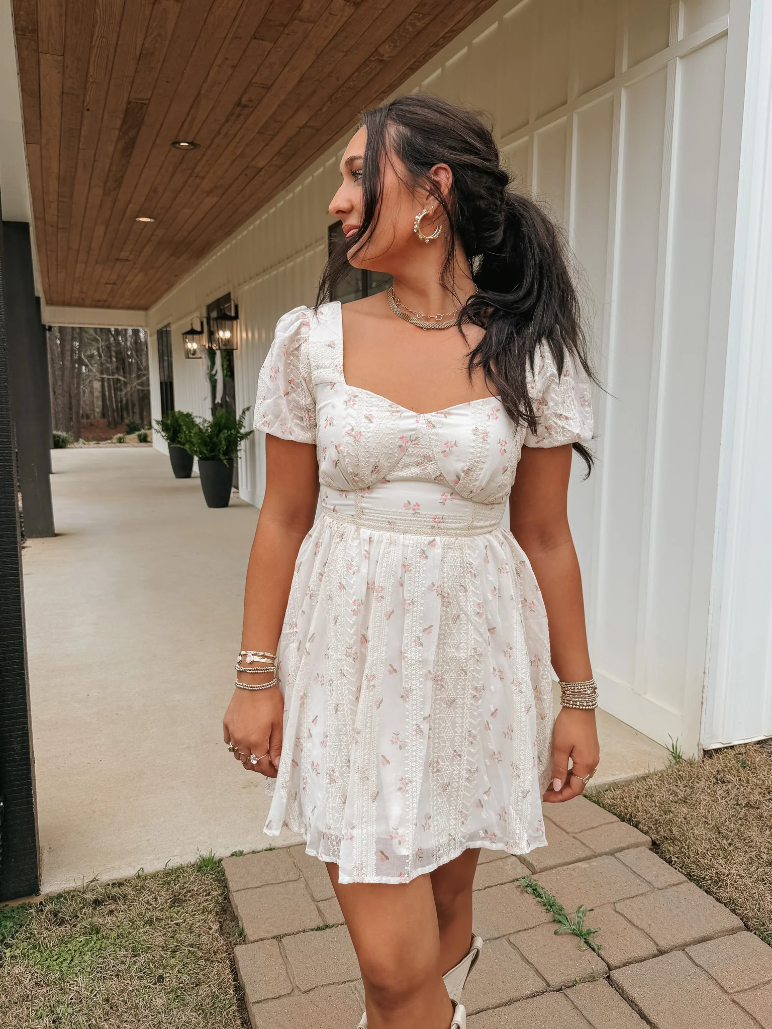 Grace in Blooms Floral Dress - Image 4