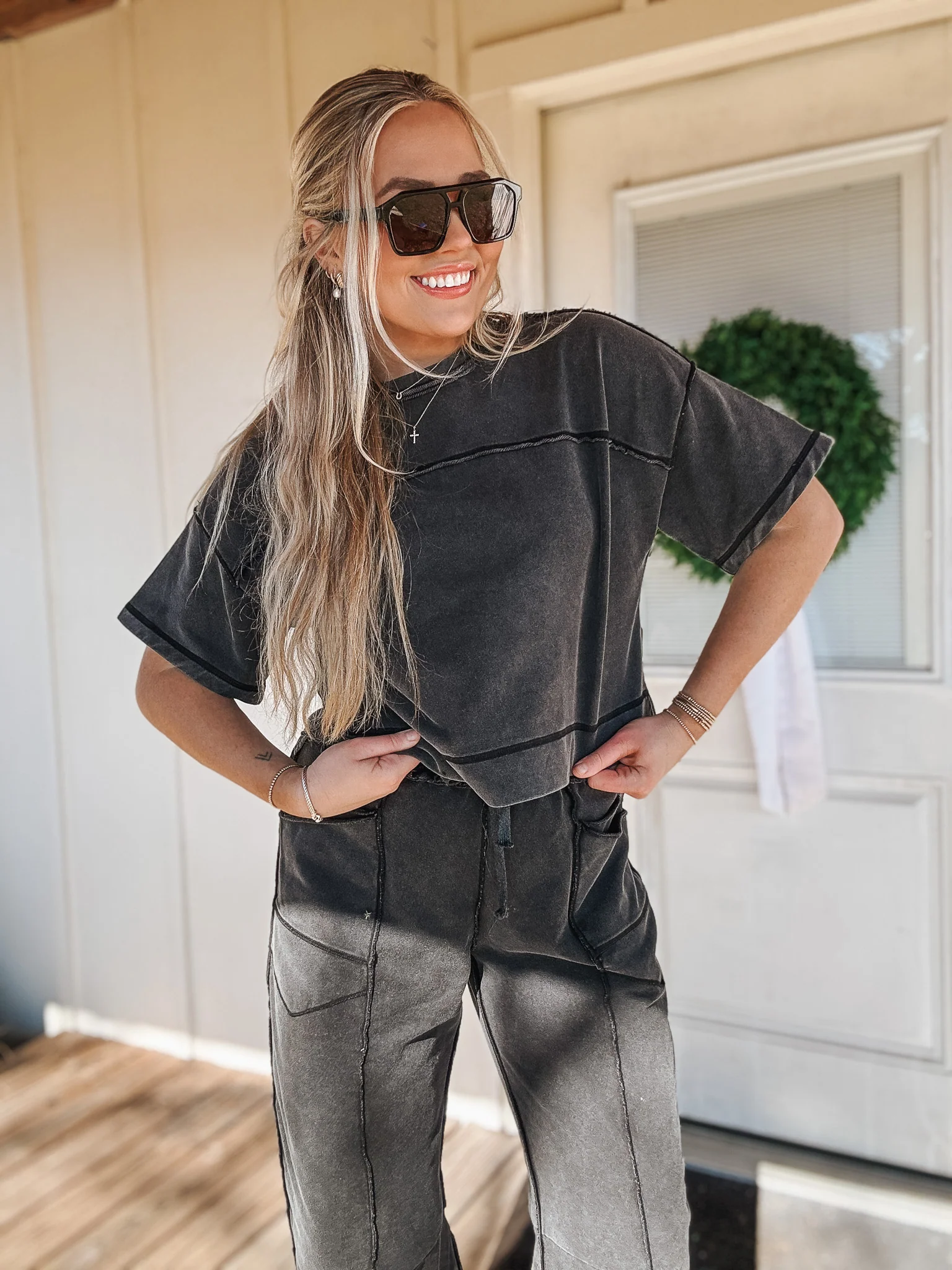 Simple Statement Set in Washed Black - Image 3