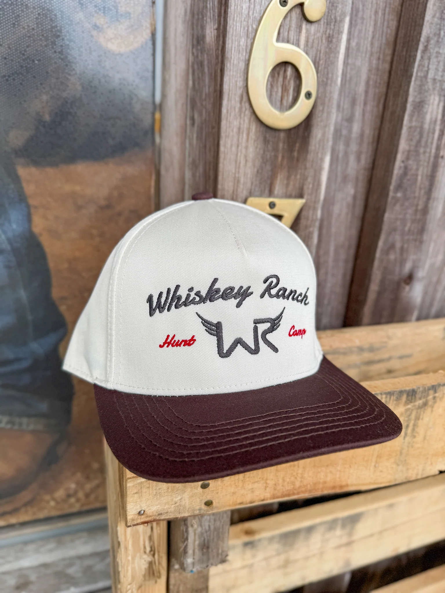Whiskey Bent Hat Co. Duck Camp Tan Cap - Image 3