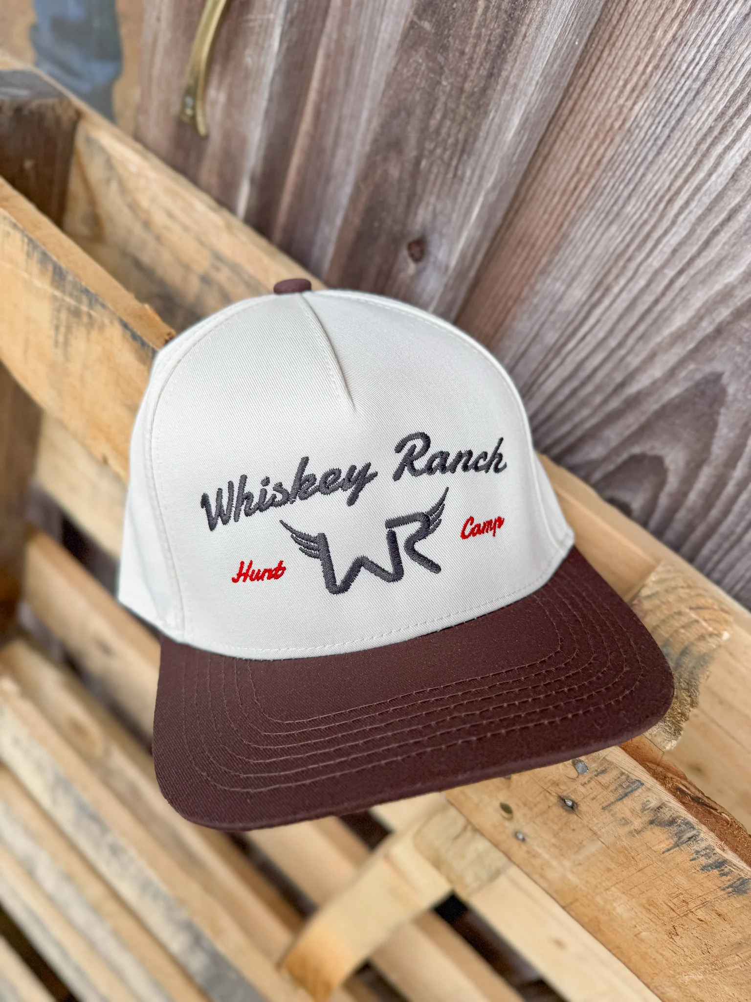 Whiskey Bent Hat Co. Duck Camp Tan Cap - Image 5
