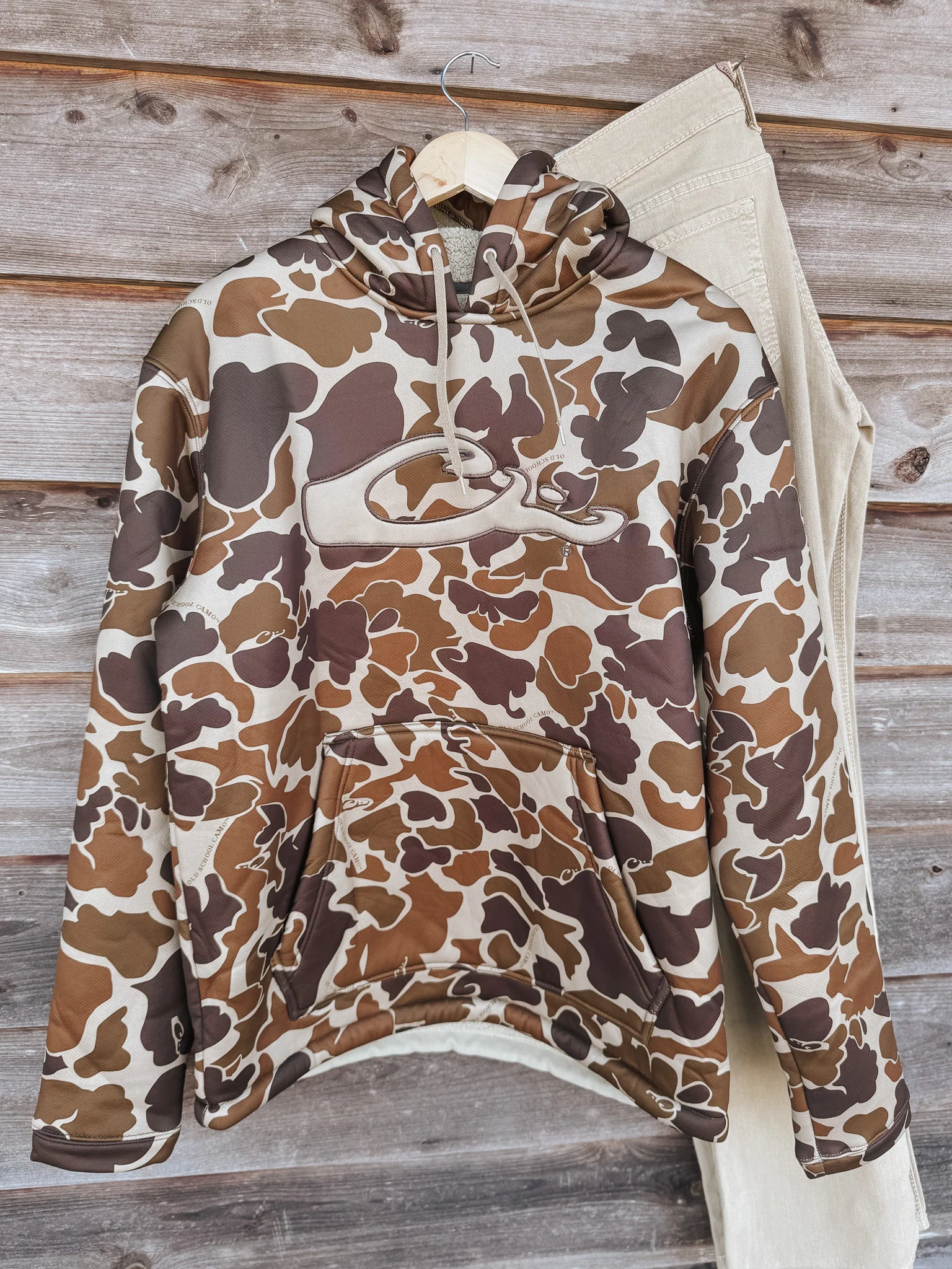 Men's Drake LST Silencer Fleece-Lined Old School Hoodie - Image 4