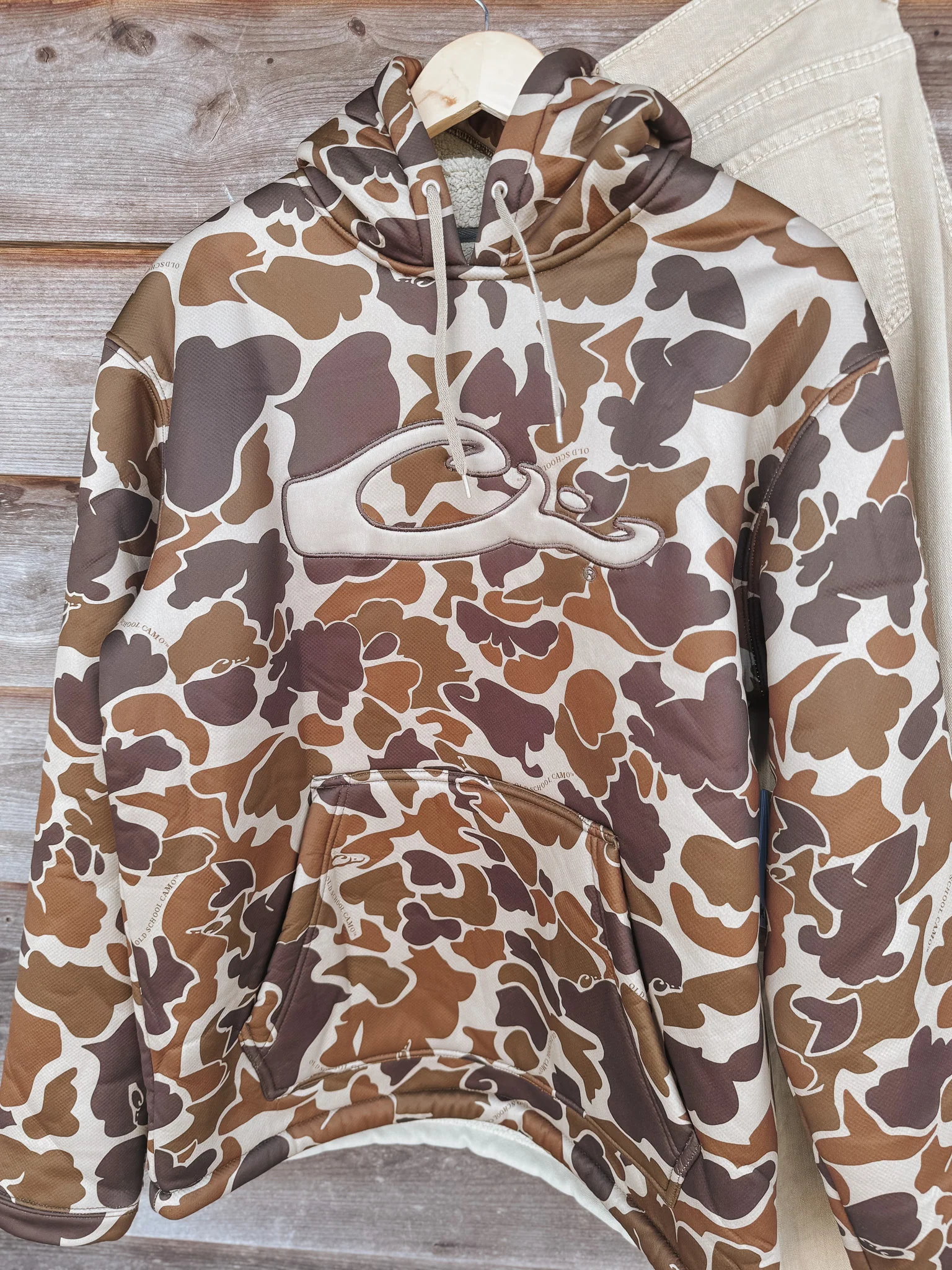 Men's Drake LST Silencer Fleece-Lined Old School Hoodie - Image 5