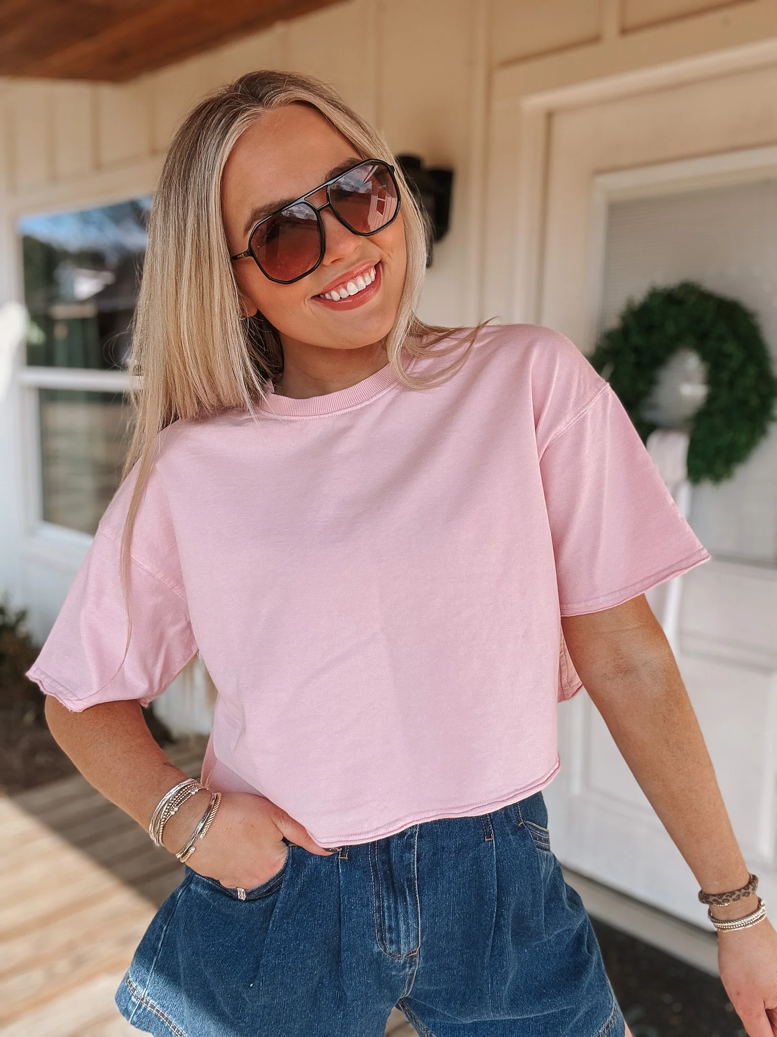 Path To Happiness Soft Pink Tee - Image 5