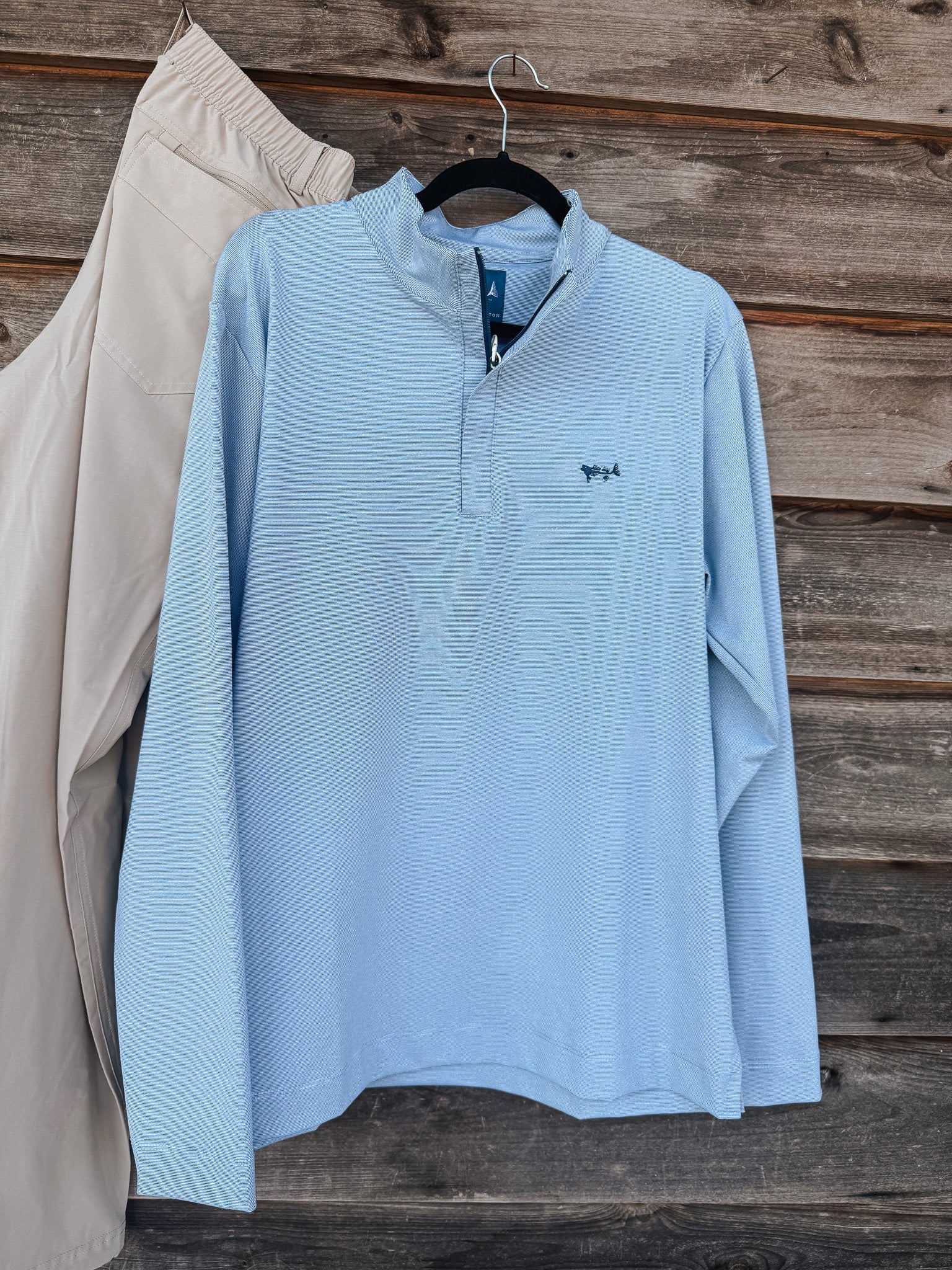 Coastal Cotton Men's 1/4 Zip Pullover in Navy - Image 4