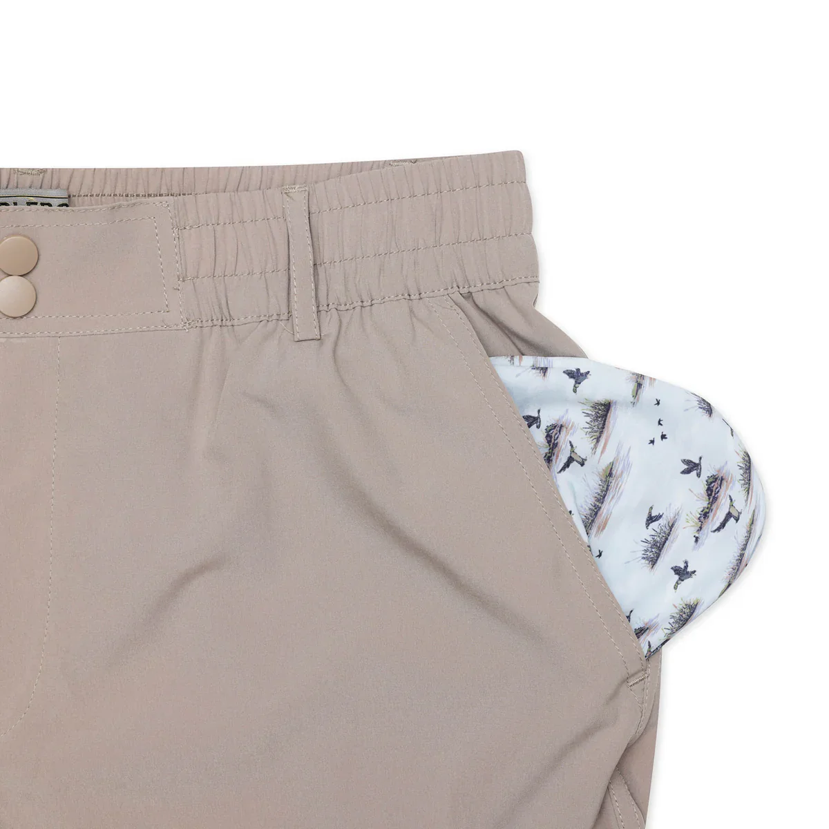 Burlebo Men's 7" Everyday Short in Cobblestone - Image 6