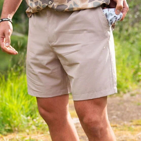 Burlebo Men's 7" Everyday Short in Cobblestone - Image 7