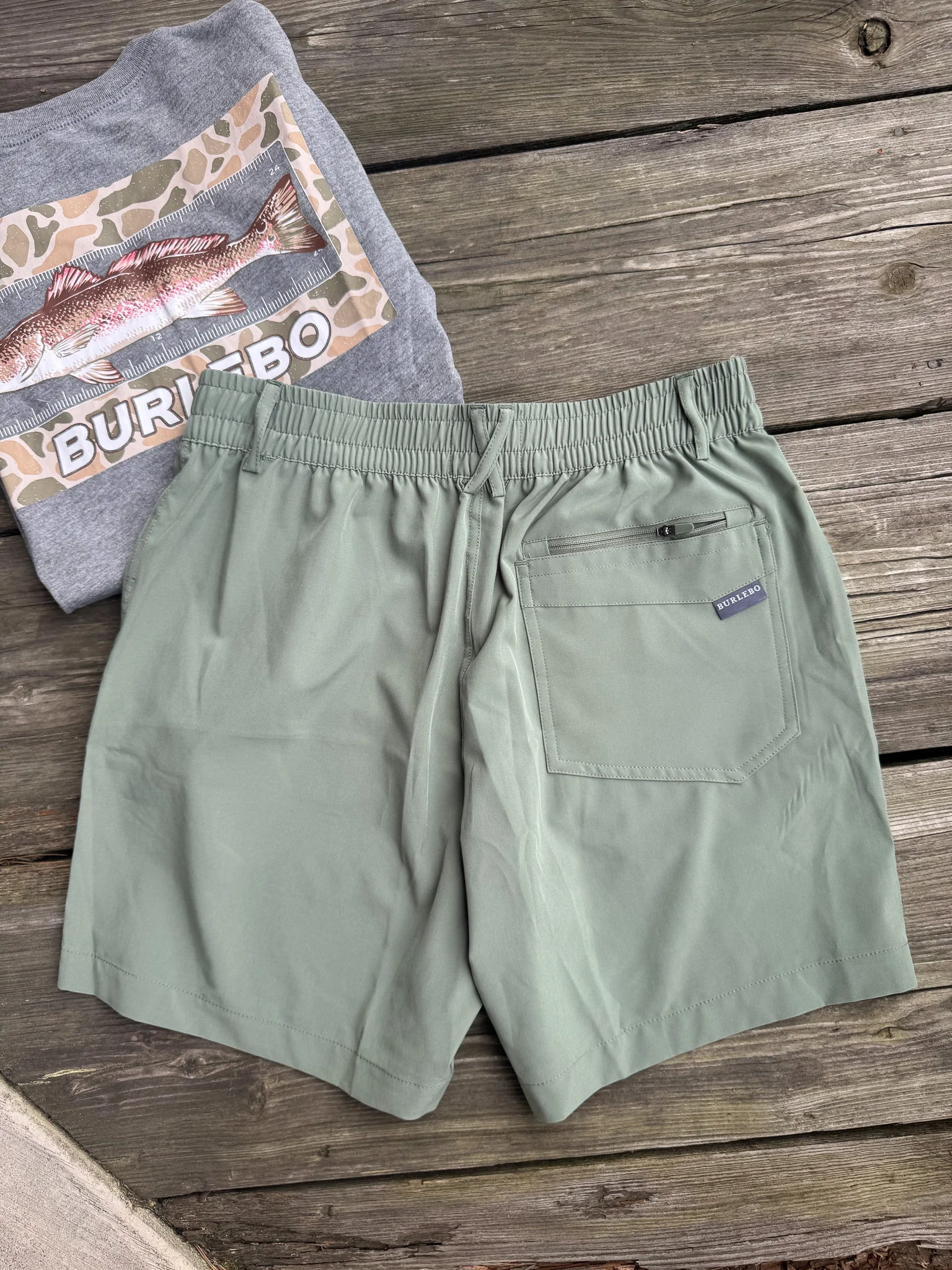 Men's Burlebo Everyday Short - Light Sage - Image 10