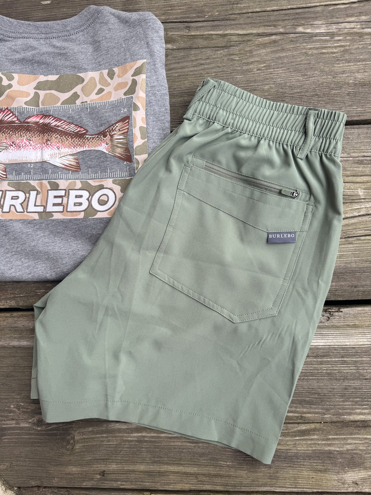 Men's Burlebo Everyday Short - Light Sage - Image 11