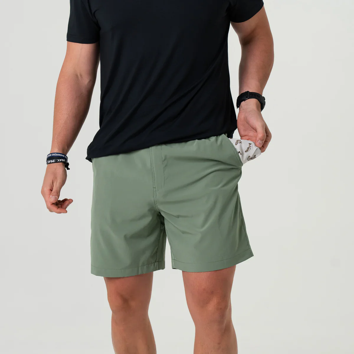 Men's Burlebo Everyday Short - Light Sage - Image 2