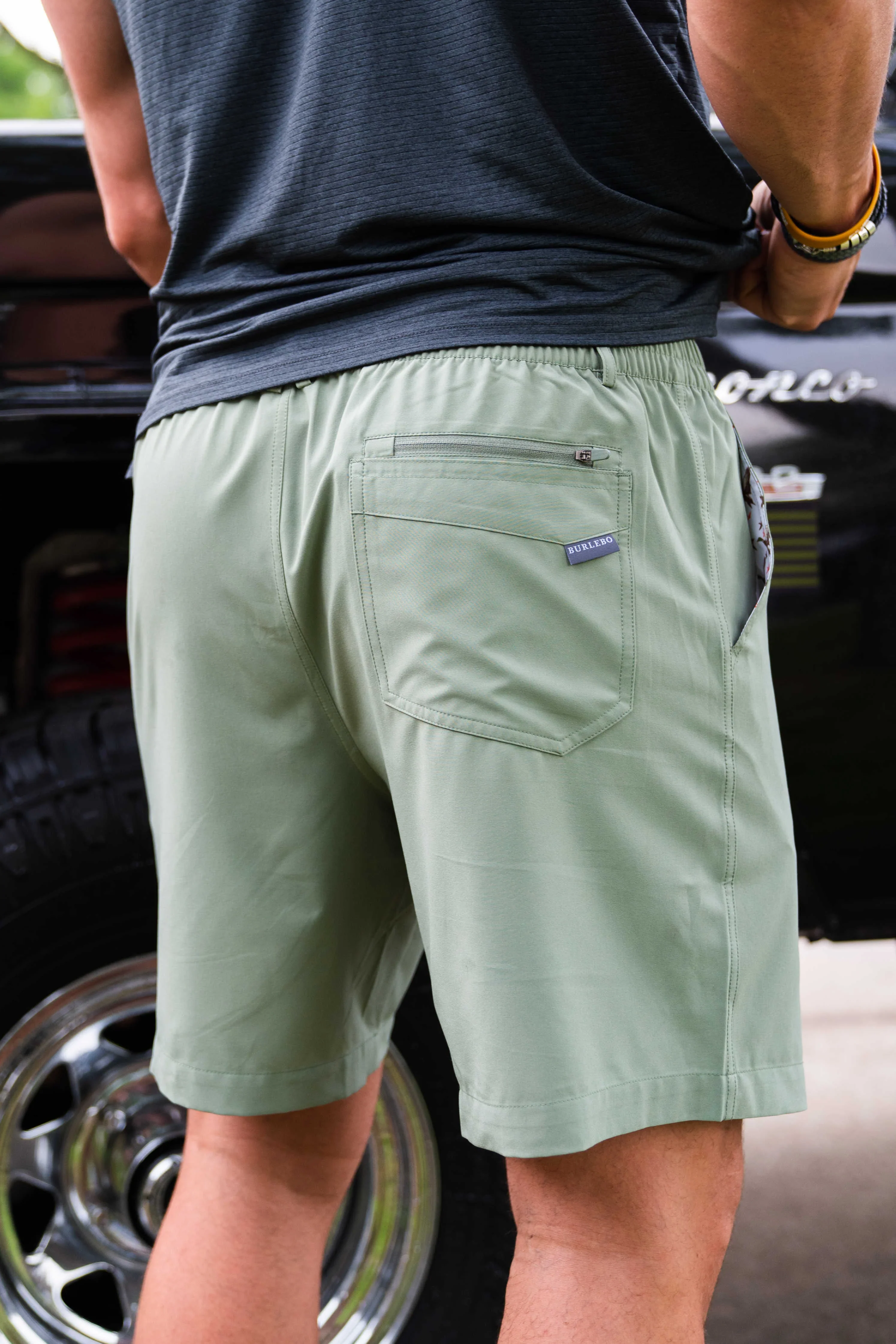 Men's Burlebo Everyday Short - Light Sage - Image 7