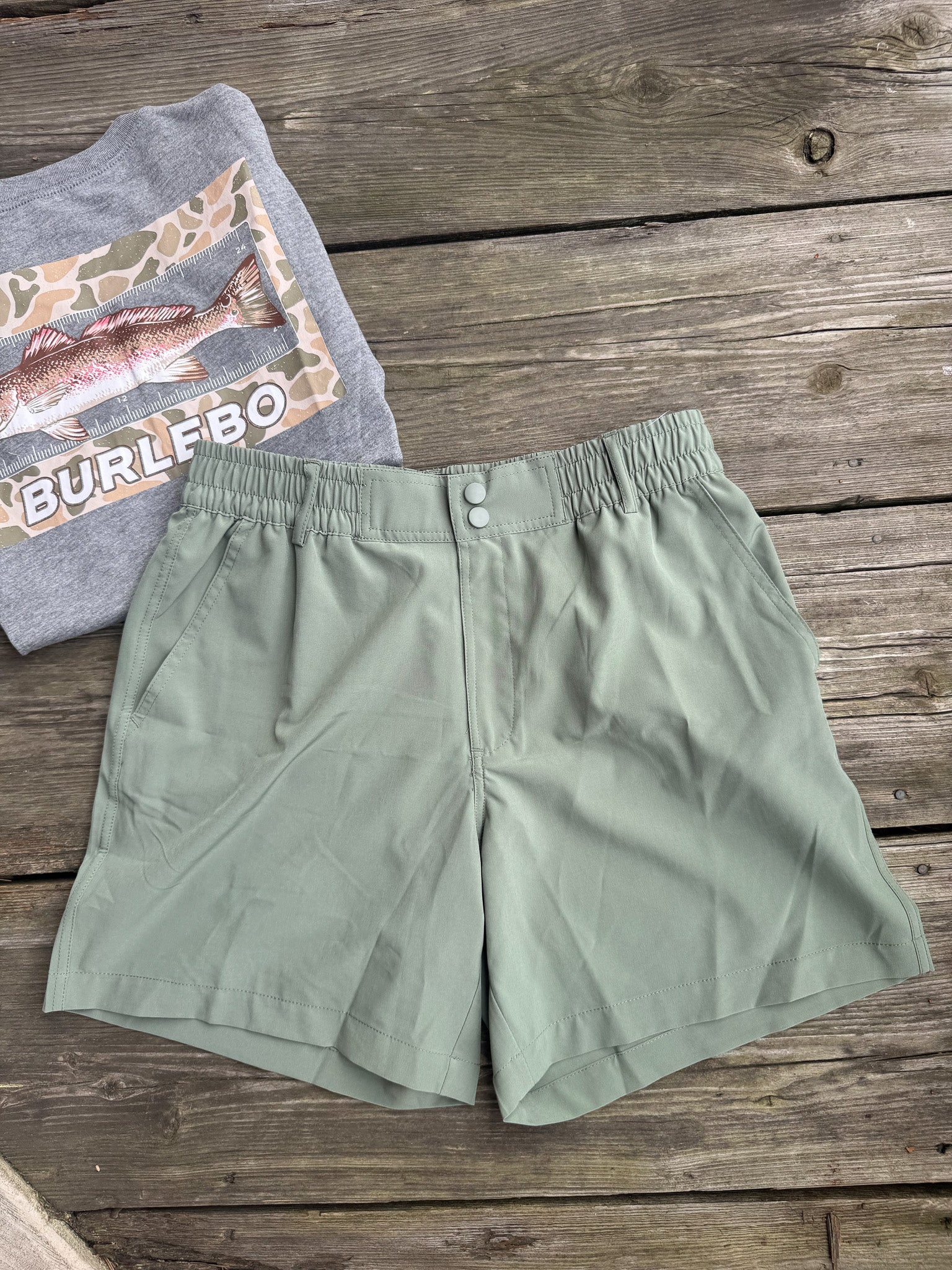 Men's Burlebo Everyday Short - Light Sage - Image 9