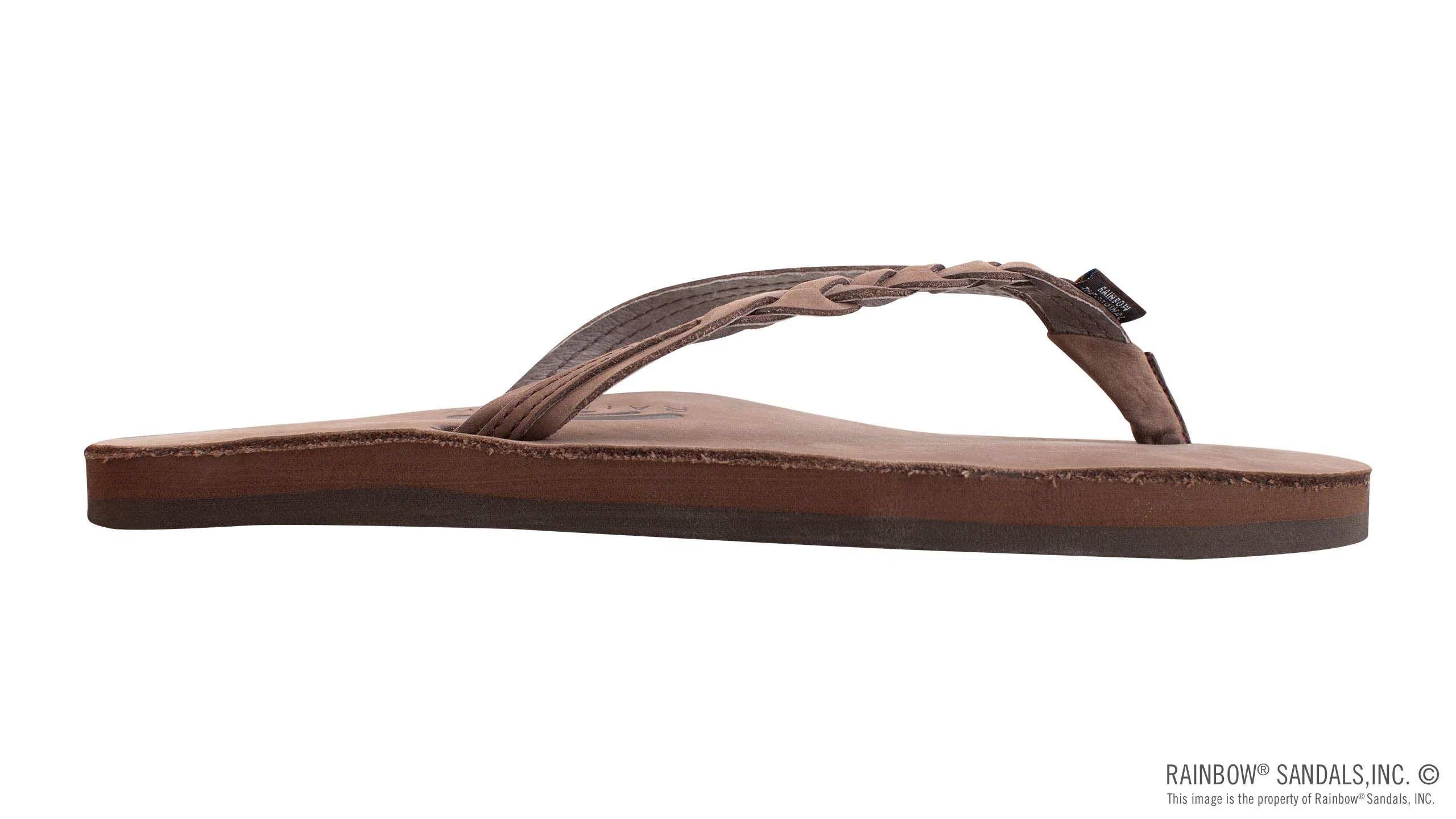 Rainbow Sandals | Women's Flirty Braidy Single Layer Premier Leather Sandal in eXpresso - Image 4