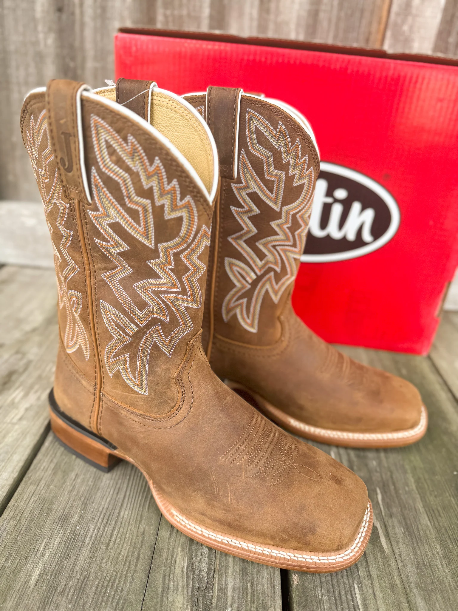 MEN'S JUSTIN JACKPOT 11" WESTERN BOOT - Image 6