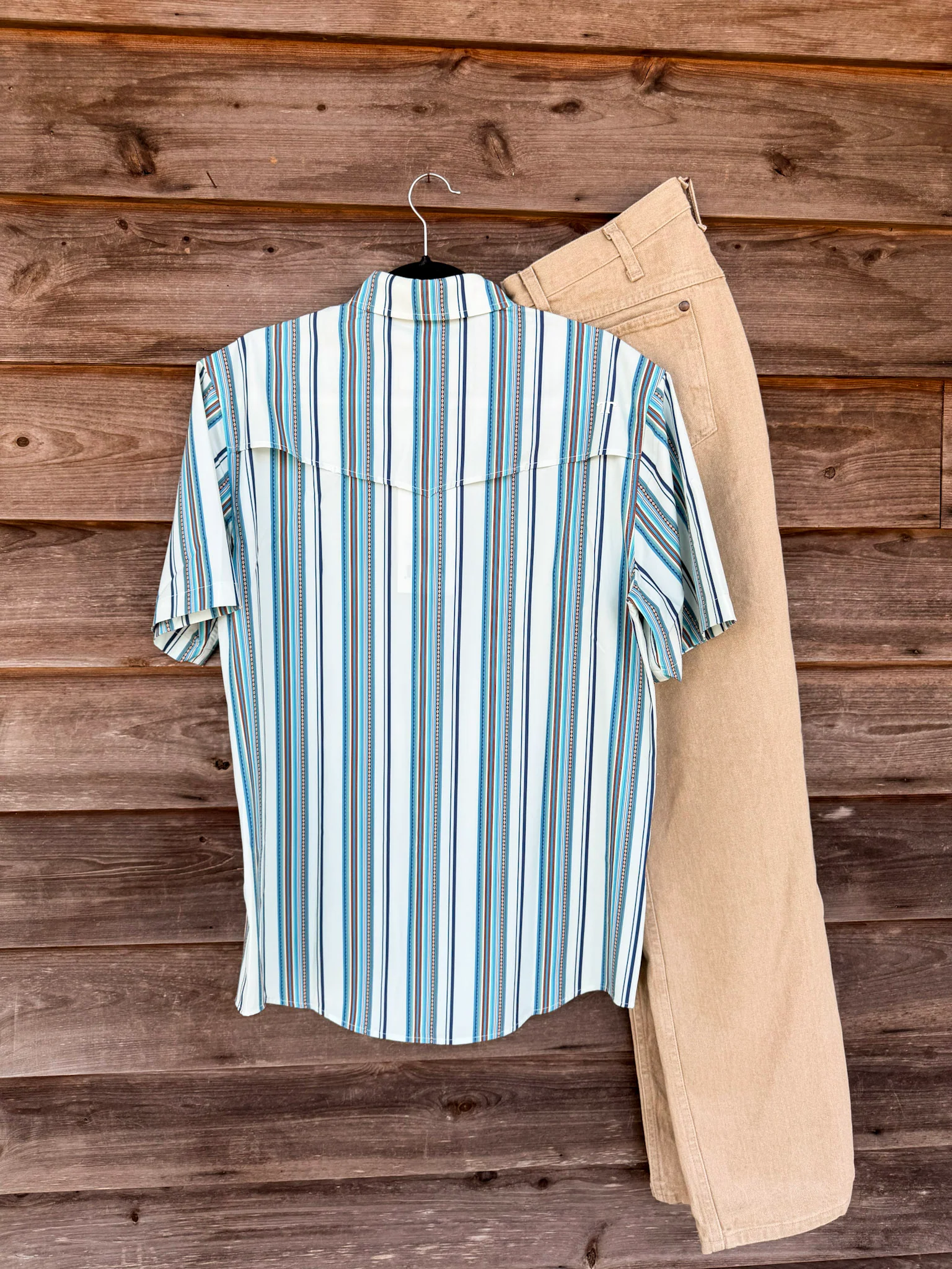 Ferrell The James in Light Blue - Short Sleeve Snap Shirt - Image 6