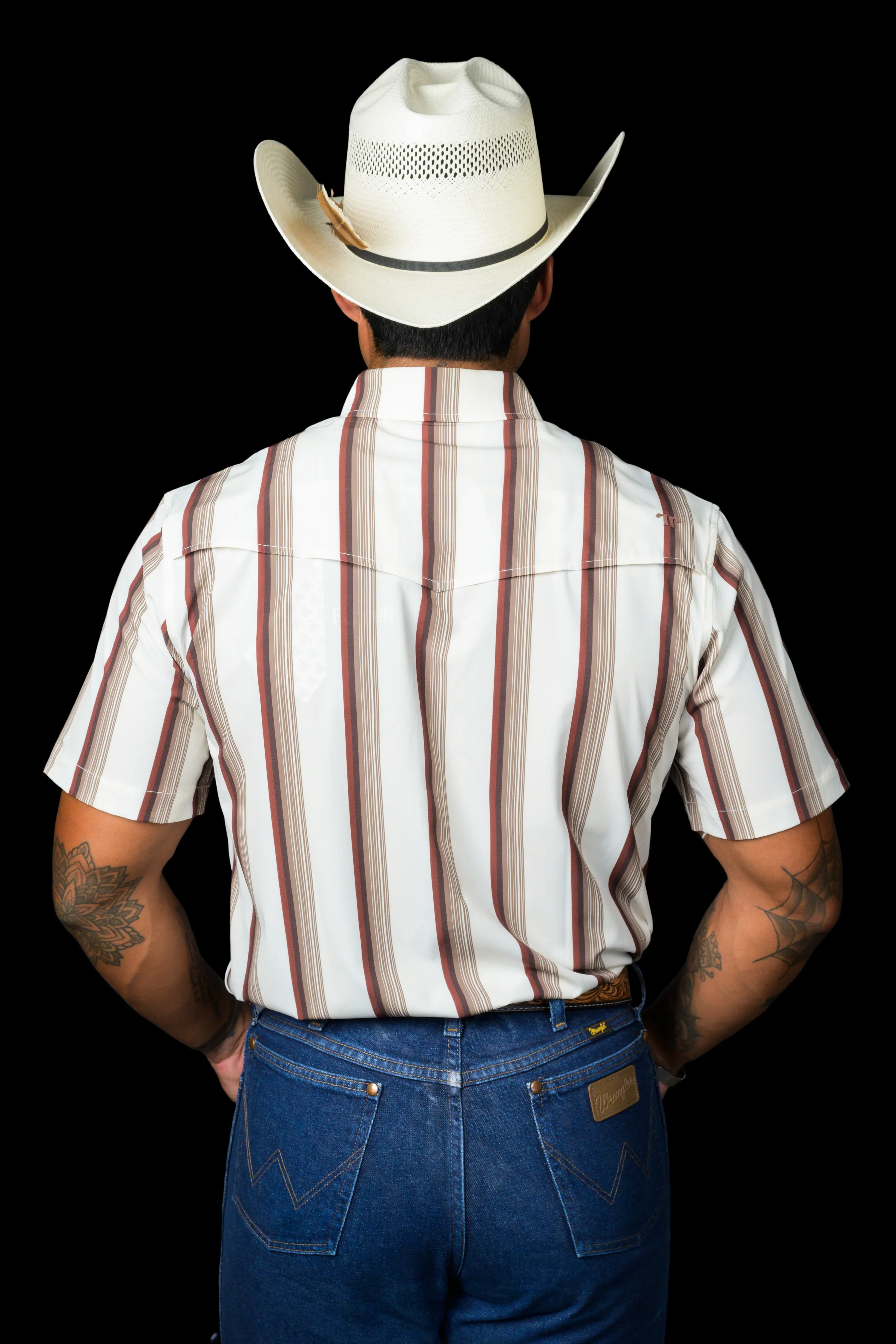 Ferrell The Tristan in Brown - Short Sleeve Snap Shirt - Image 7