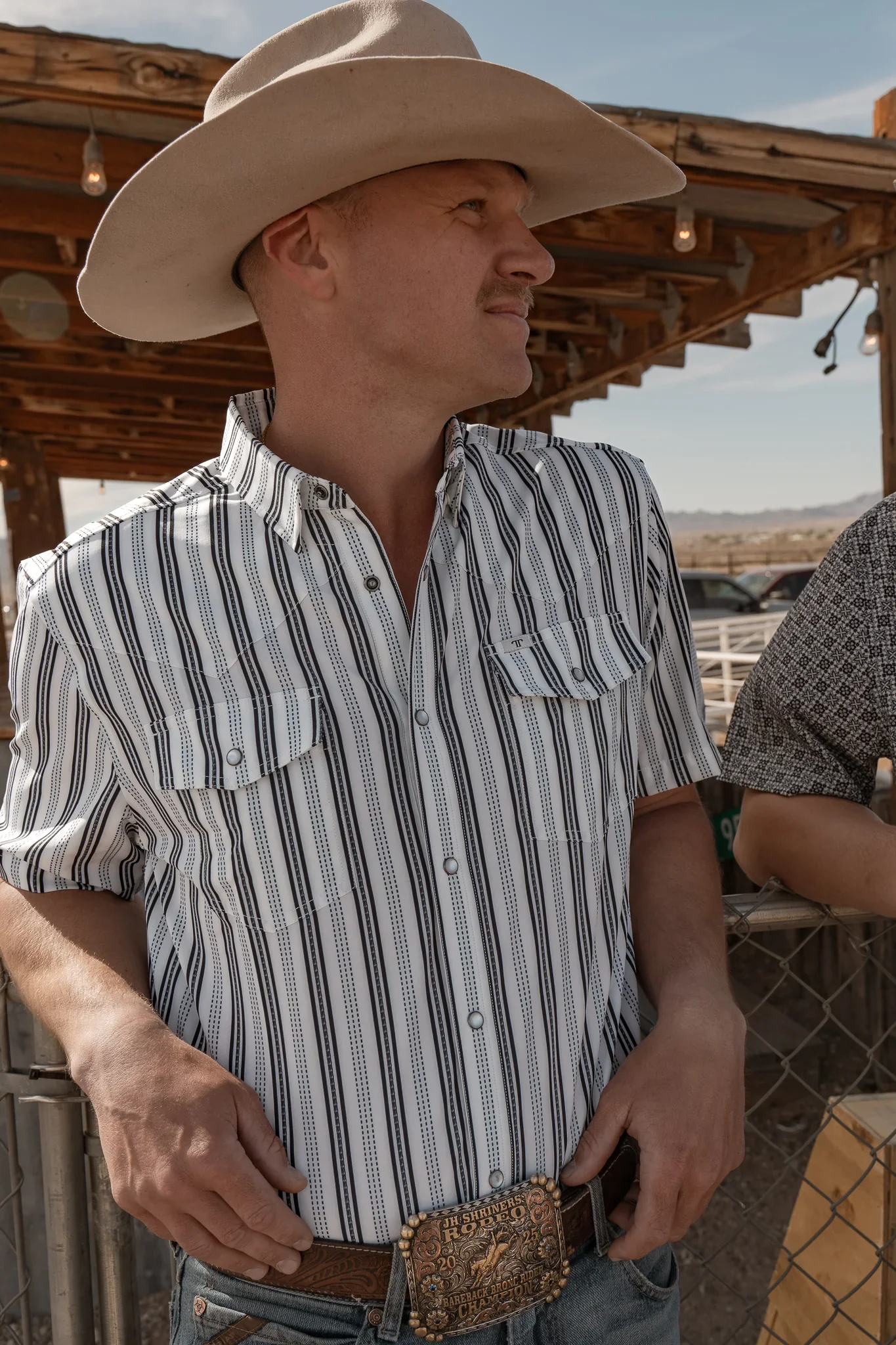 Ferrell The Jake in White - Short Sleeve Snap Shirt - Image 7