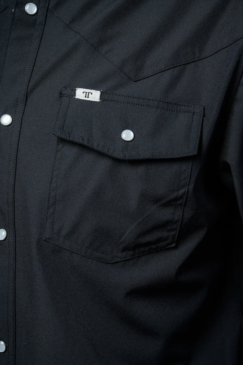 Men's Ferrell CORE - Black Short Sleeve Snap Shirt - Image 5