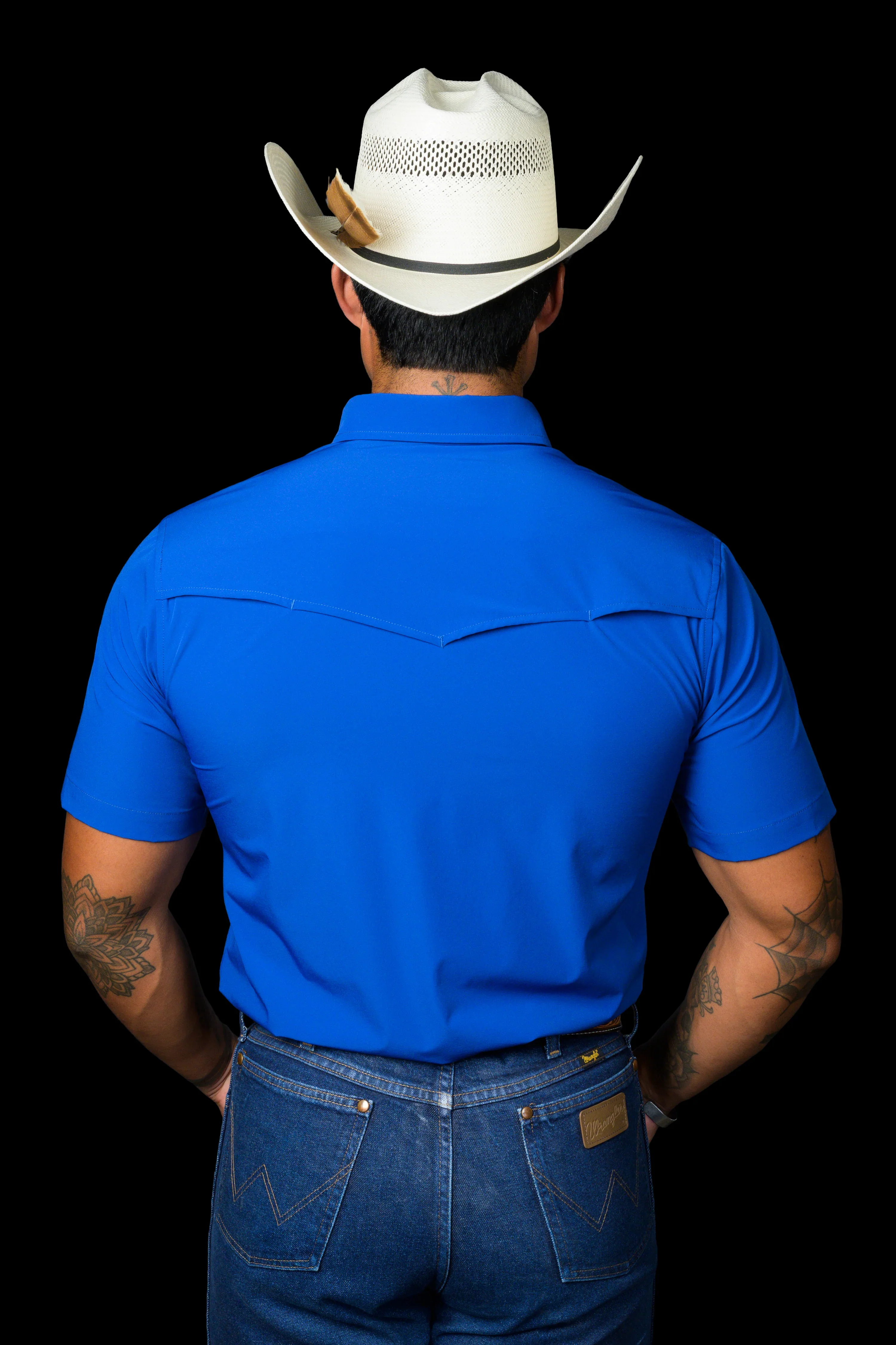 Ferrell CORE - Cobalt Blue Short Sleeve Snap Shirt - Image 3