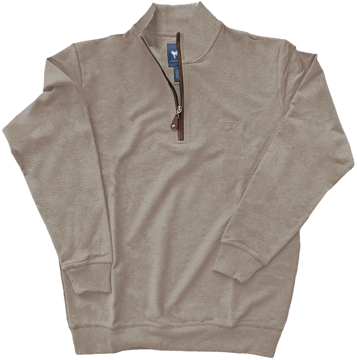 Coastal Cotton Men's 1/4 Zip Pullover in Hazel - Image 6