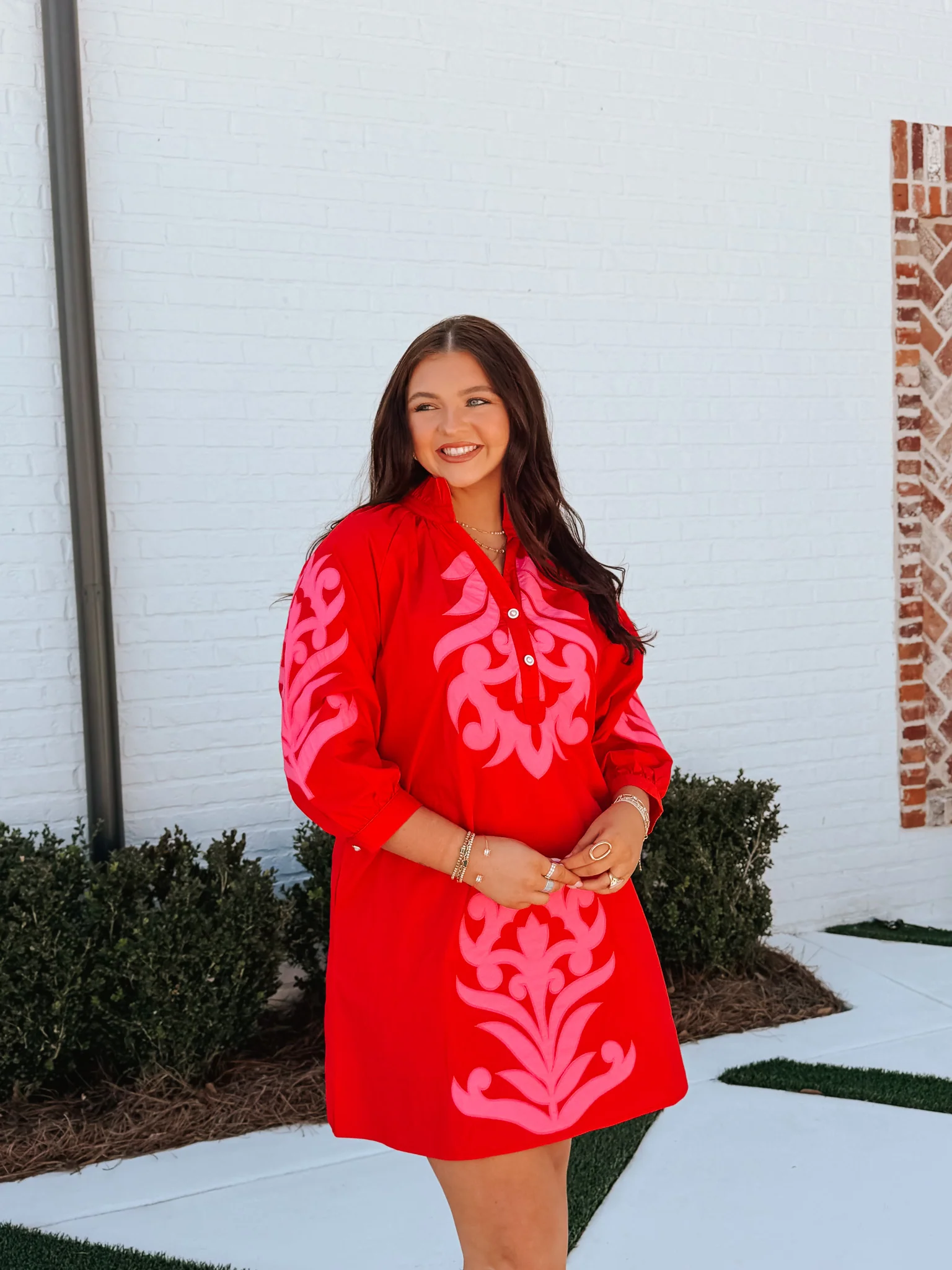 Scarlet Applique Dress - Image 3