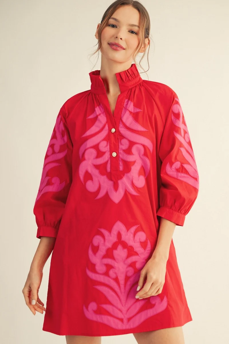 Scarlet Applique Dress - Image 7