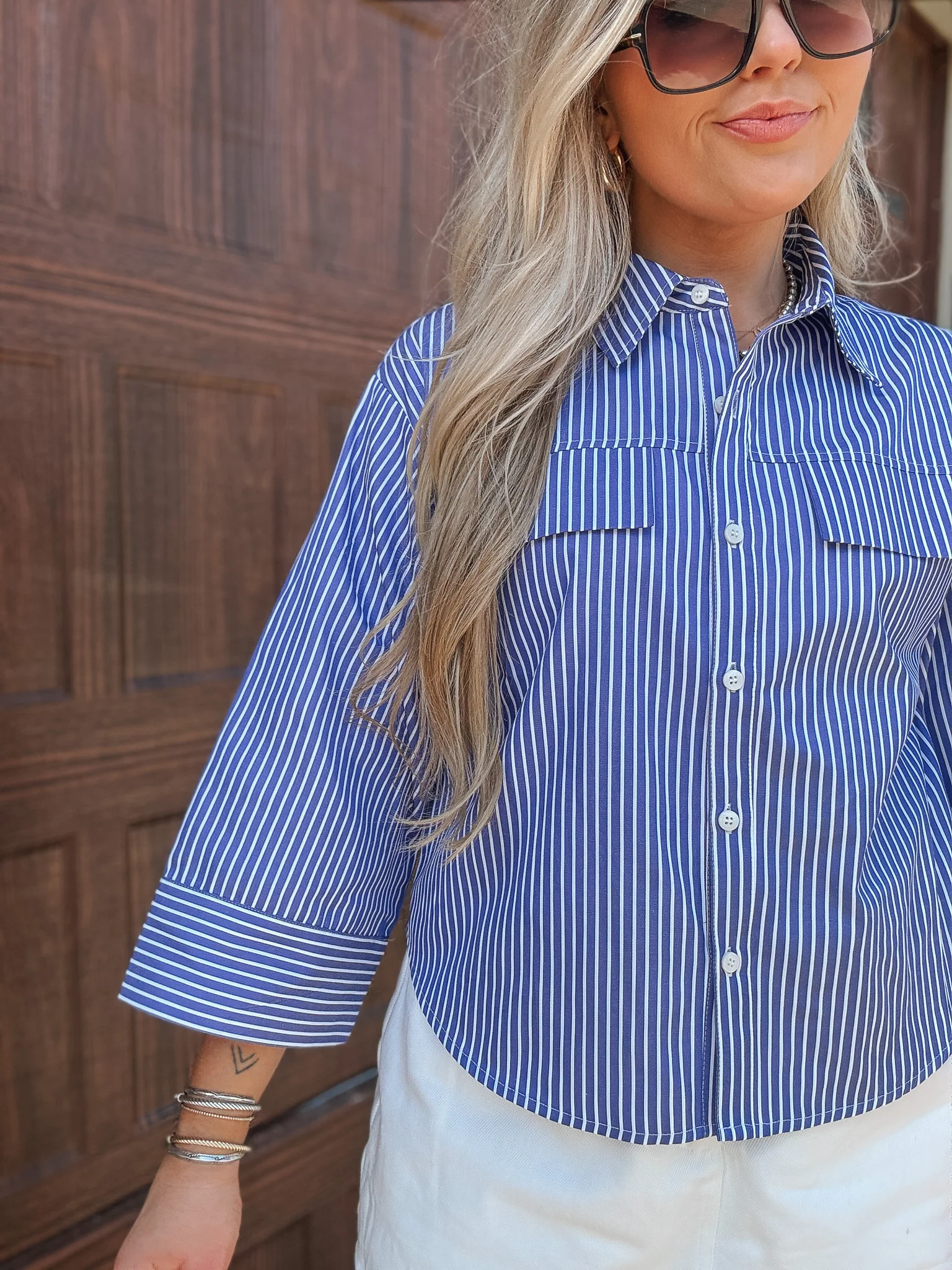Neatly Noted Stripe Top - Image 5