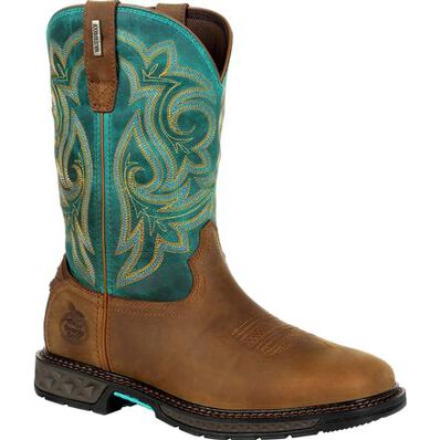 WOMEN'S GEORGIA BOOT CARBO-TEC LT STEEL TOE WATERPROOF PULL-ON BOOT